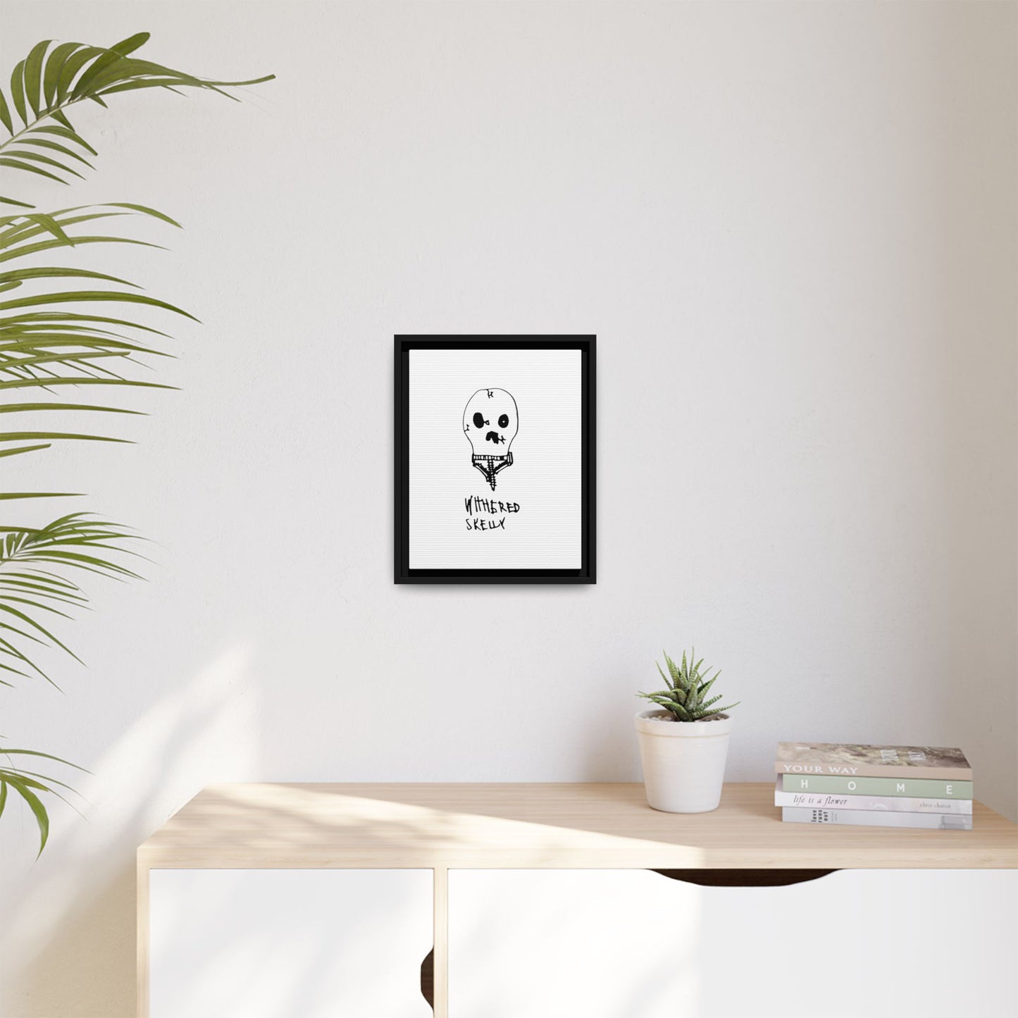 Nith OE Matte Canvas, Framed WITHERED SKELLY