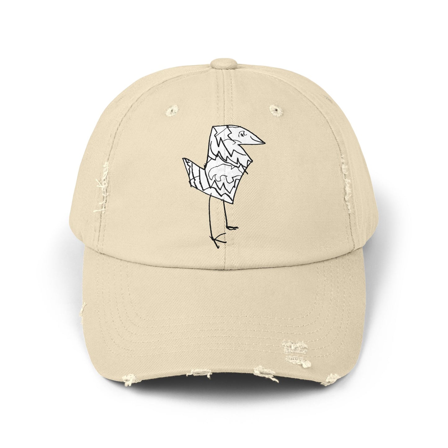 Nith OE Unisex Distressed Cap BIRD