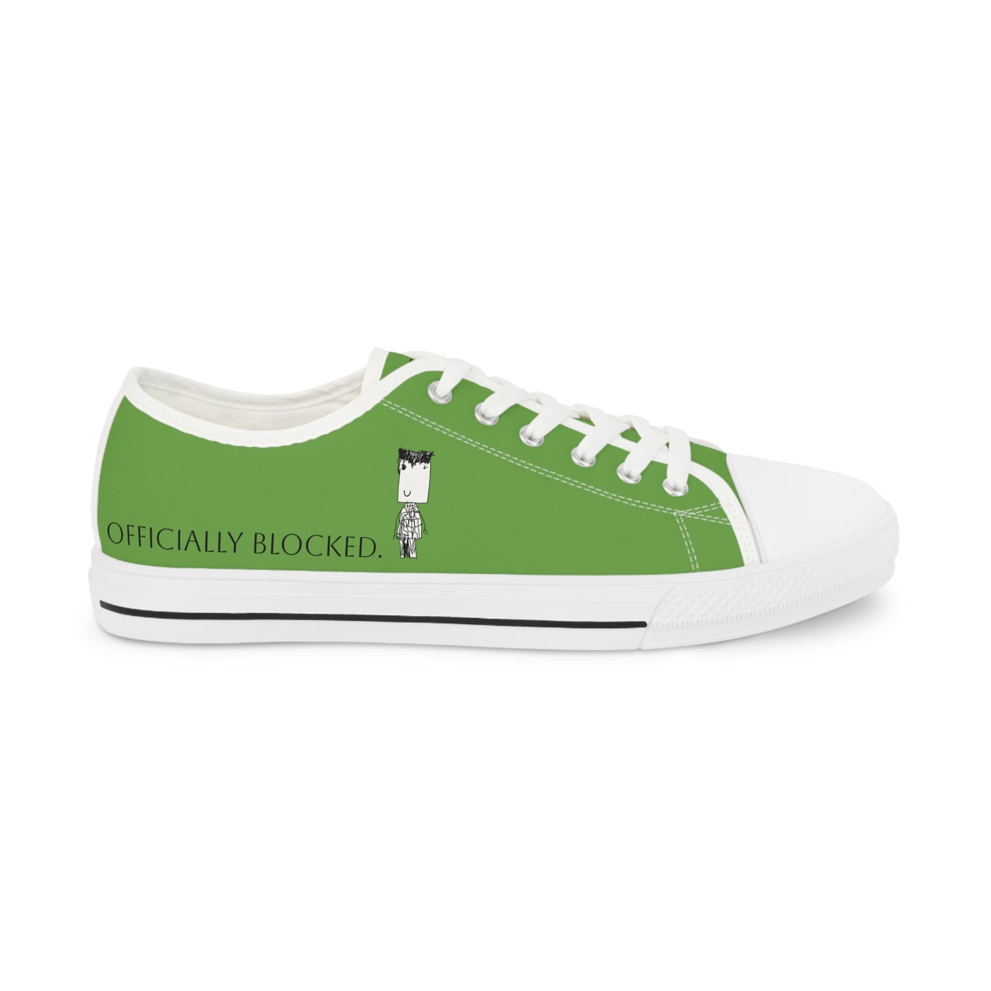 Nith OE Men's Low Top Sneakers Green BLOCKHEAD