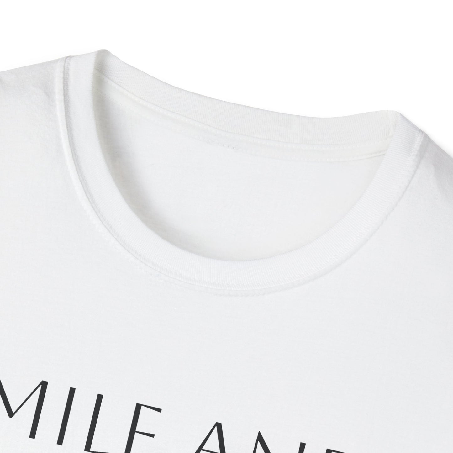 Nith OE Unisex Softstyle T-Shirt White - SMILE