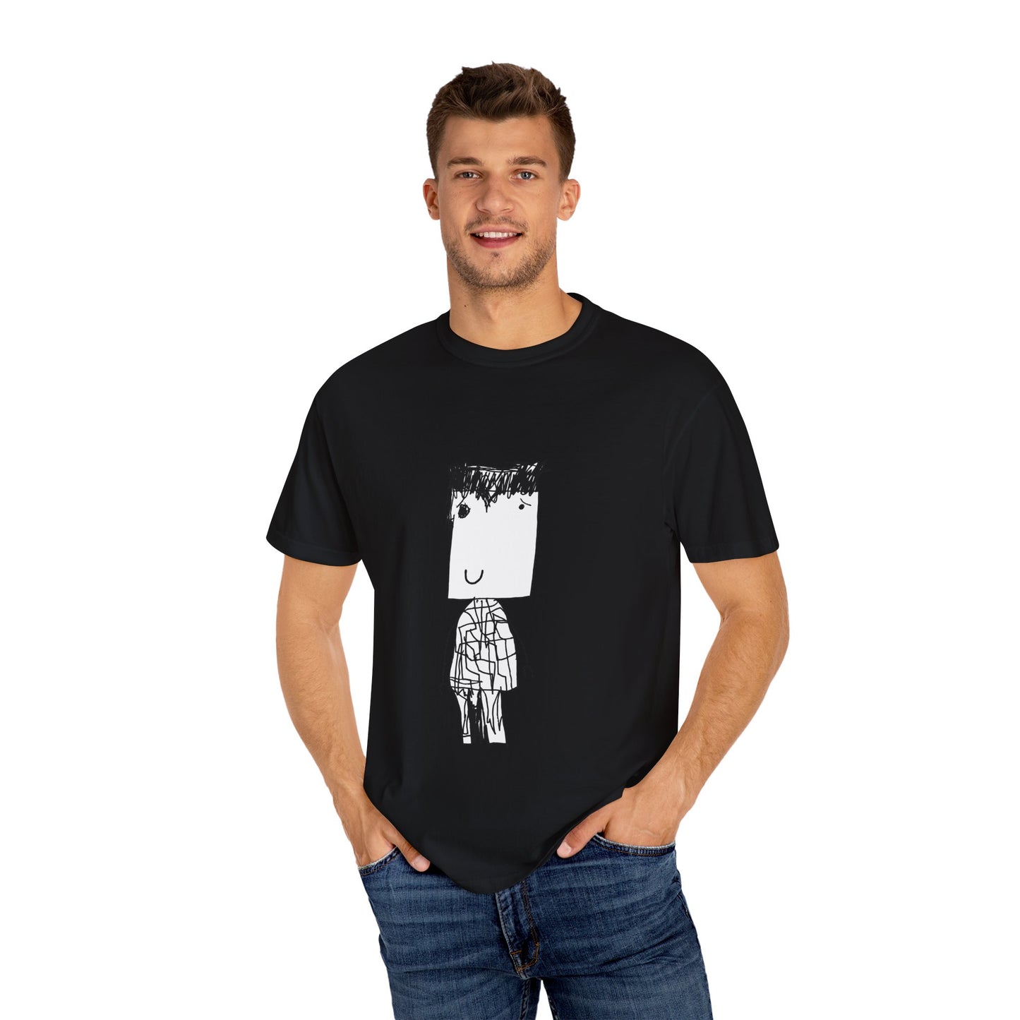 Nith OE Unisex Garment-Dyed T-shirt BLOCKHEAD