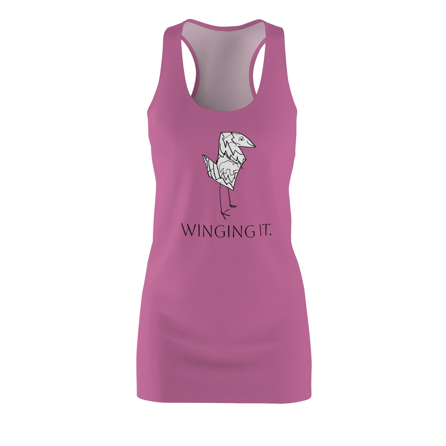 Nith OE Women's Racerback Dress Pink BIRD