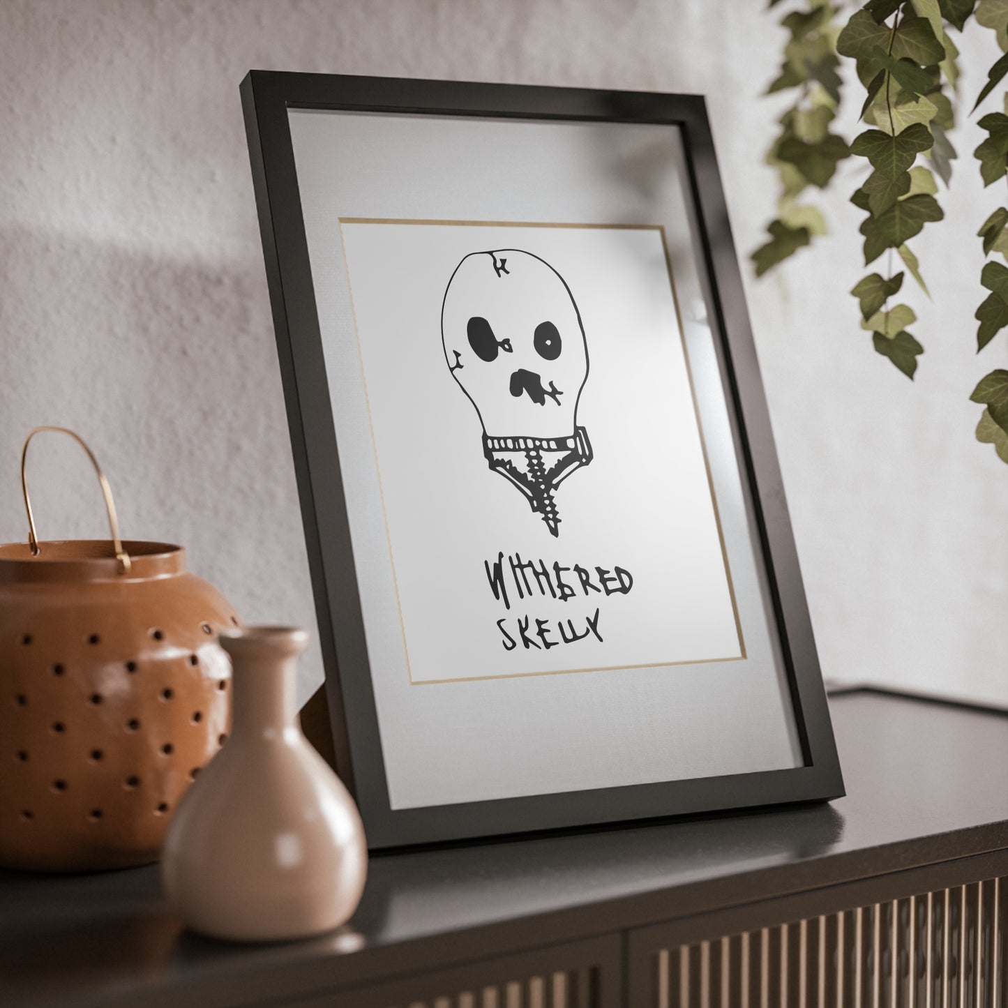 Nith OE Framed Poster WITHERED SKELLY