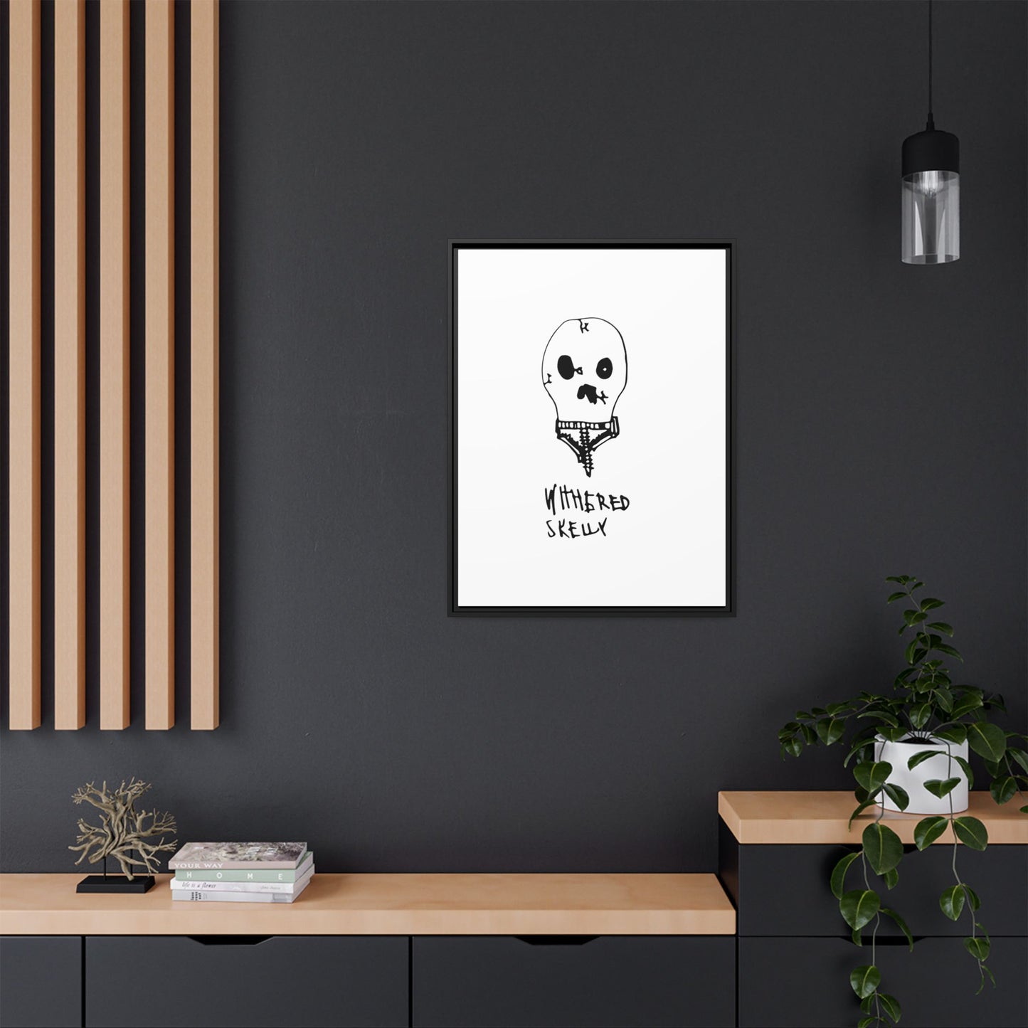 Nith OE Matte Canvas, Framed WITHERED SKELLY