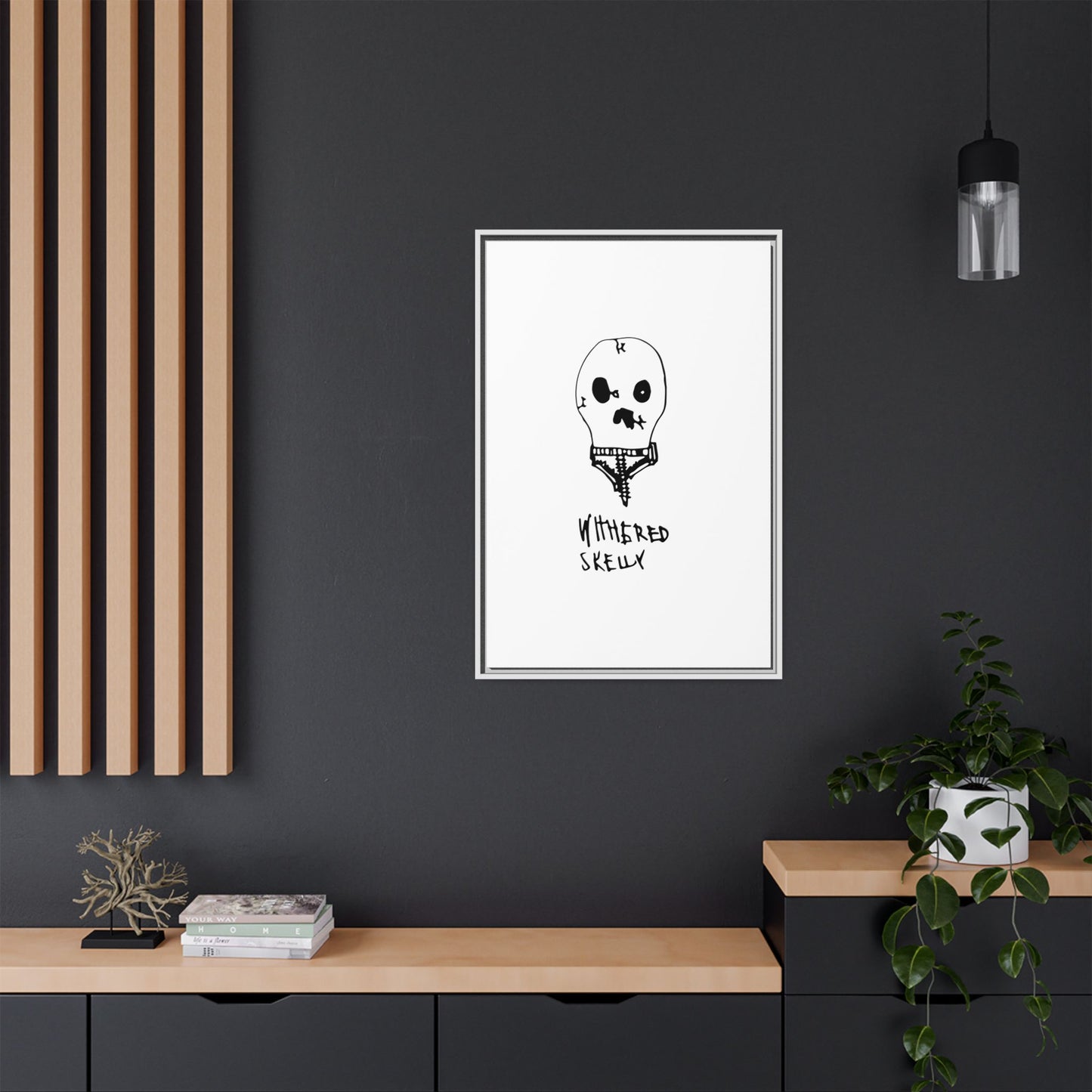 Nith OE Matte Canvas, Framed WITHERED SKELLY