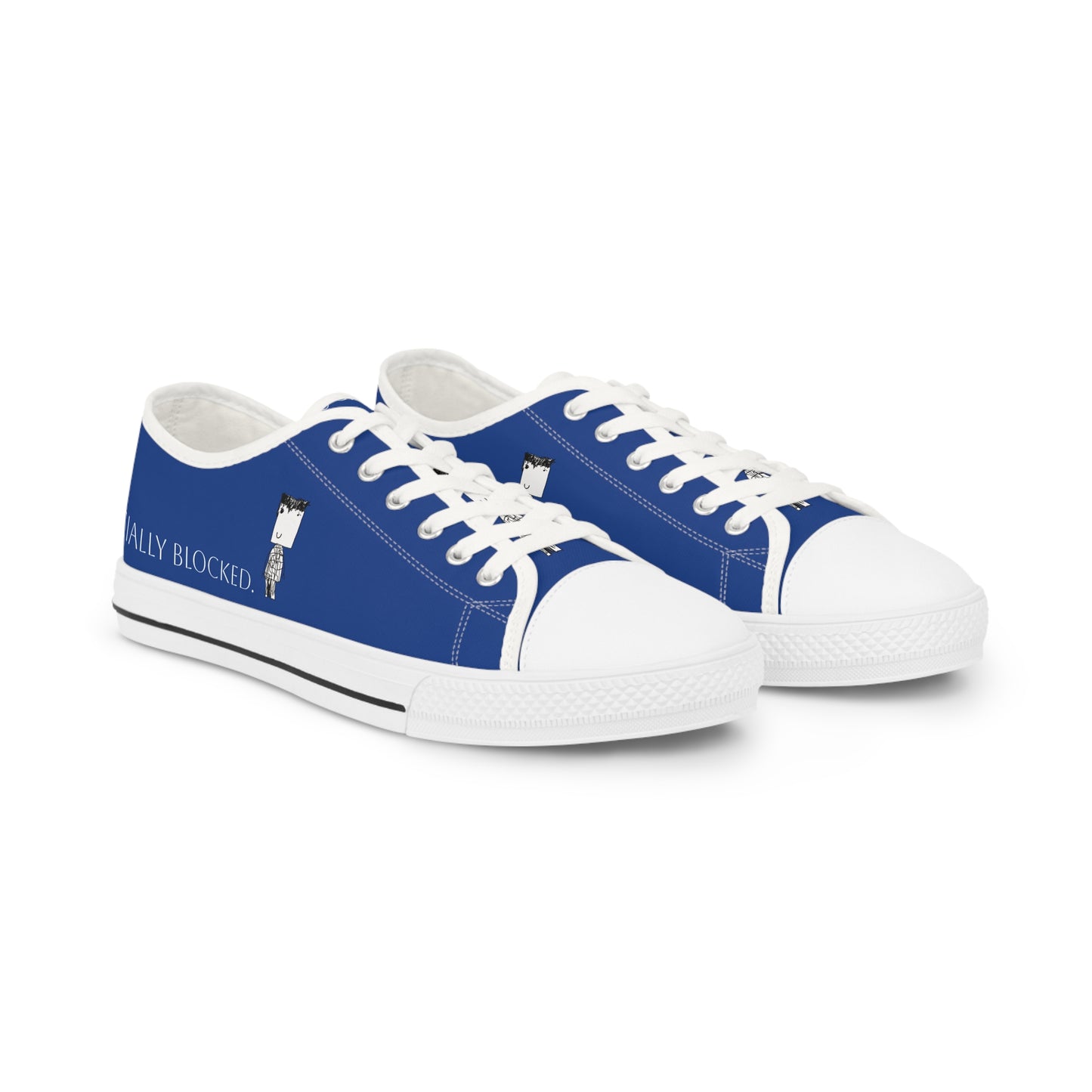 Nith OE Men's Low Top Sneakers Blue BLOCKHEAD
