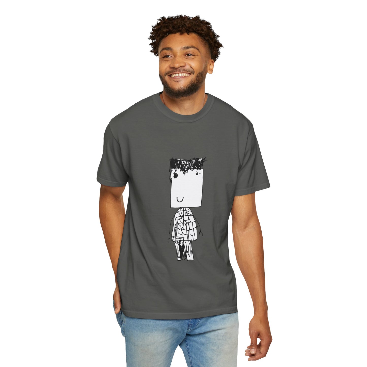 Nith OE Unisex Garment-Dyed T-shirt BLOCKHEAD