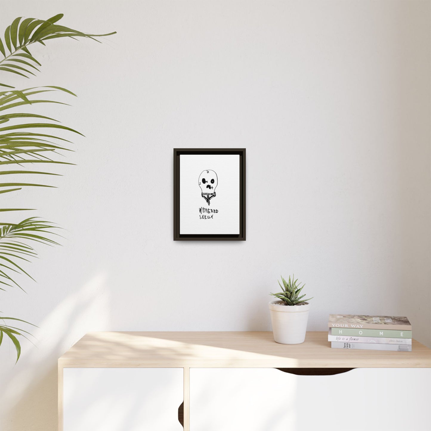 Nith OE Matte Canvas, Framed WITHERED SKELLY