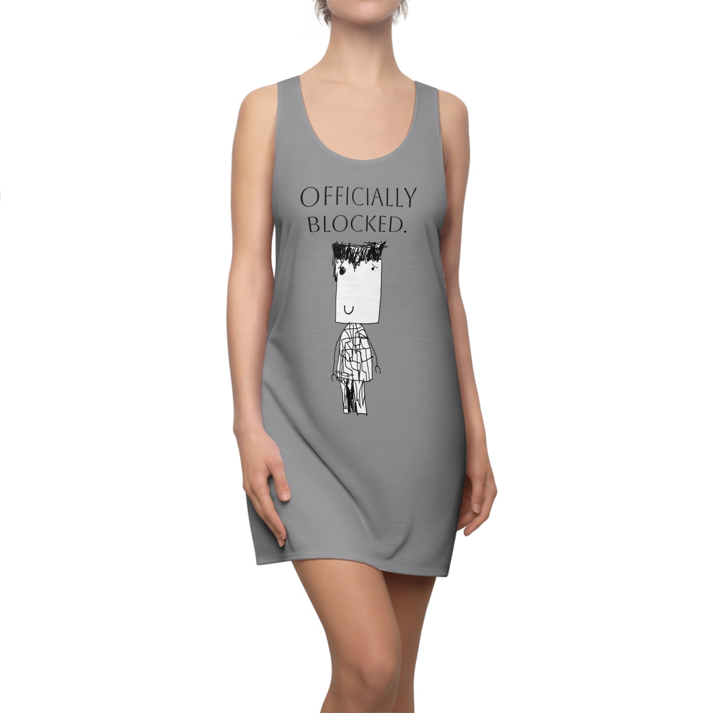 Copy of Nith OE Women's Racerback Dress Grey BLOCKHEAD
