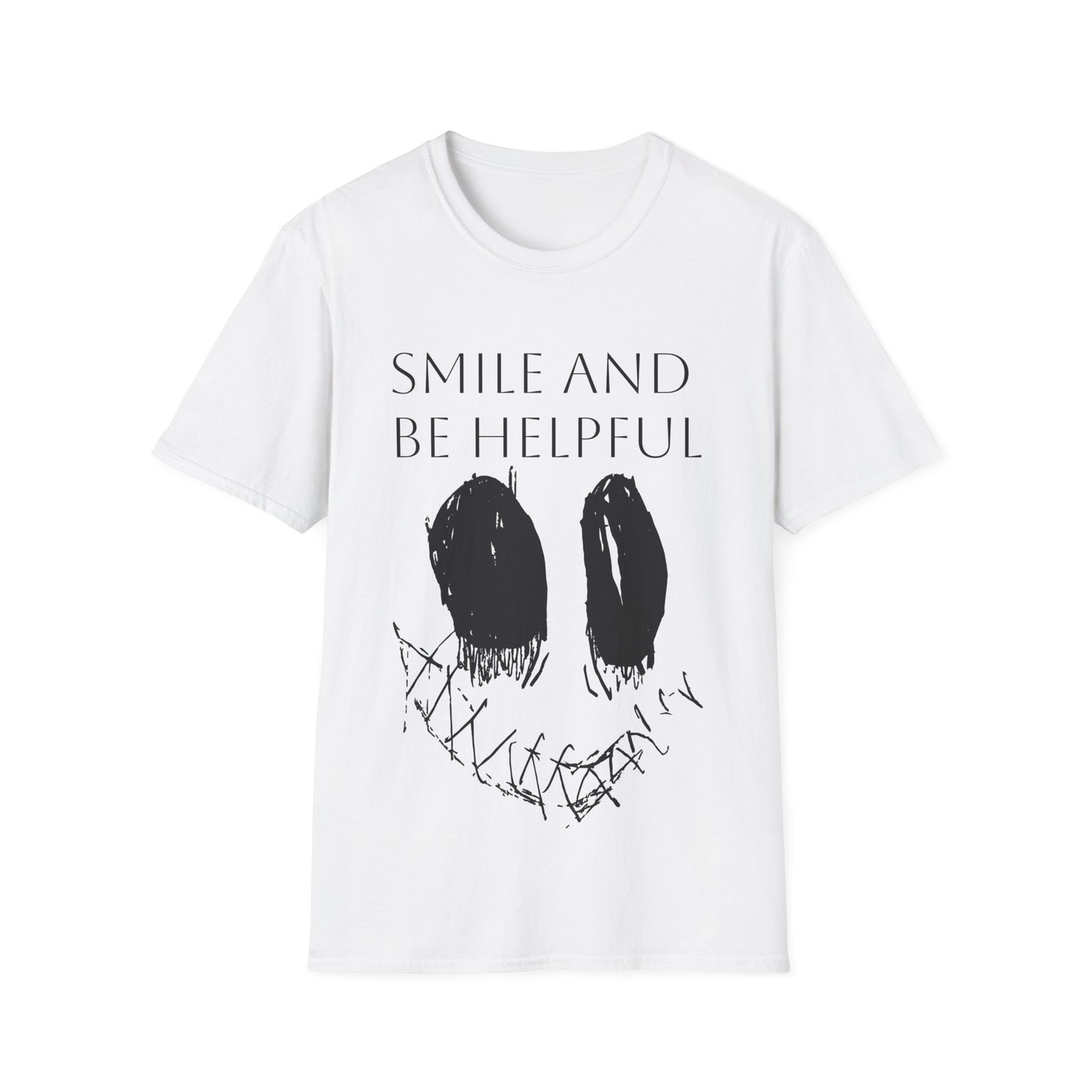 Nith OE Unisex Softstyle T-Shirt White - SMILE