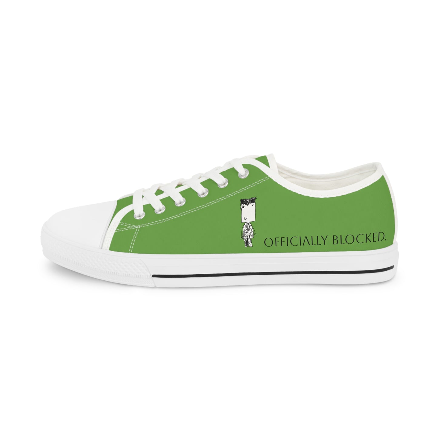 Nith OE Men's Low Top Sneakers Green BLOCKHEAD