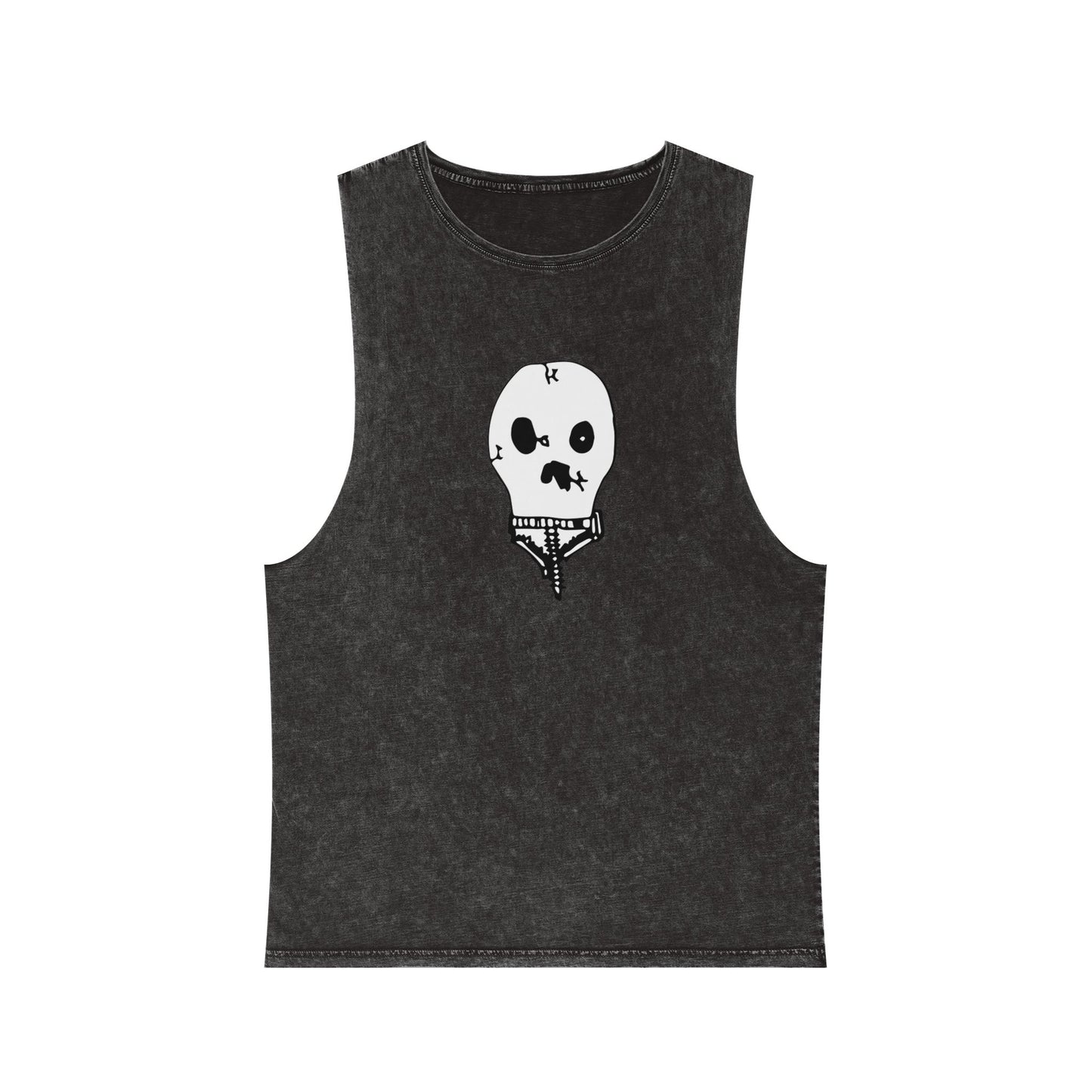 Nith OE Unisex Stonewash Tank Top WITHERED SKELLY