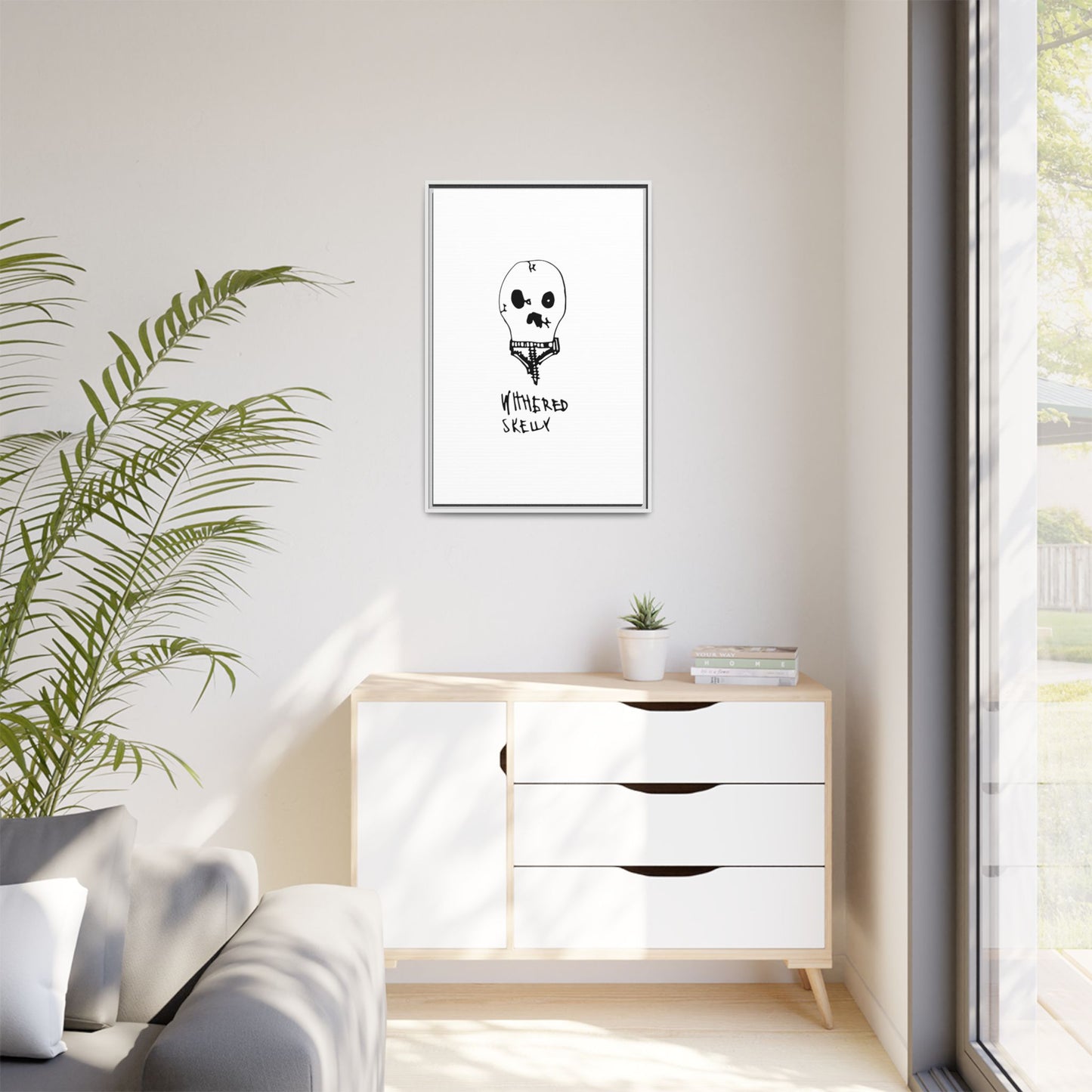 Nith OE Matte Canvas, Framed WITHERED SKELLY