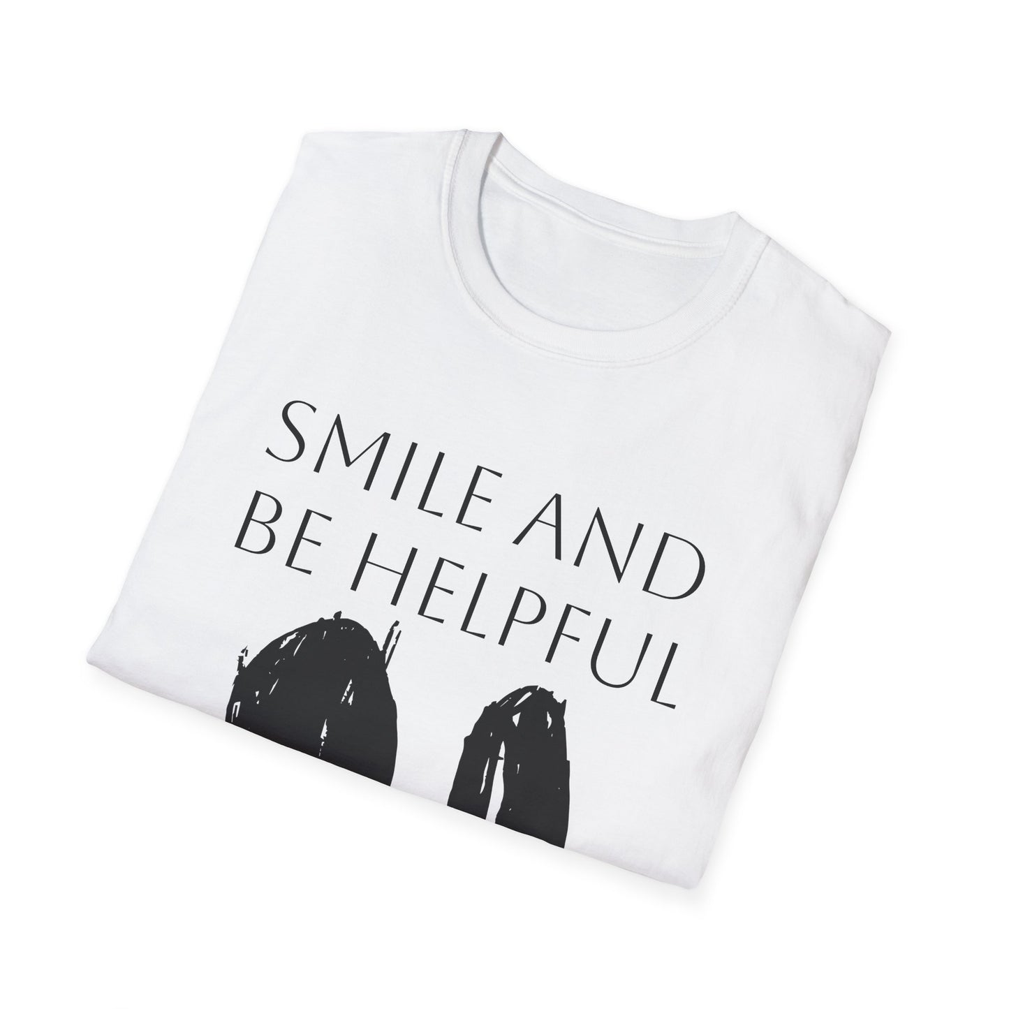 Nith OE Unisex Softstyle T-Shirt White - SMILE