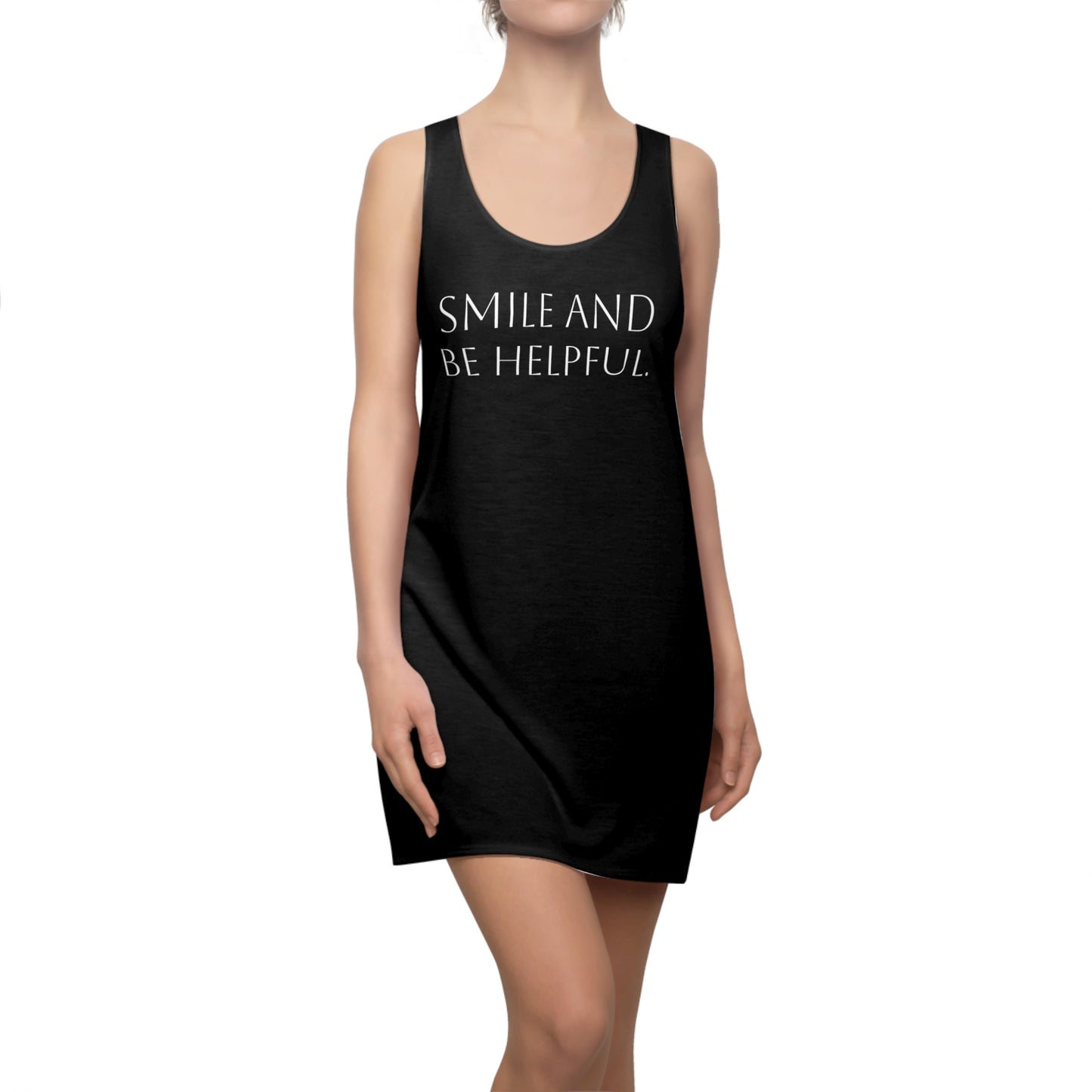 Nith OE Women's Racerback Dress SMILE AND BE HELPFUL