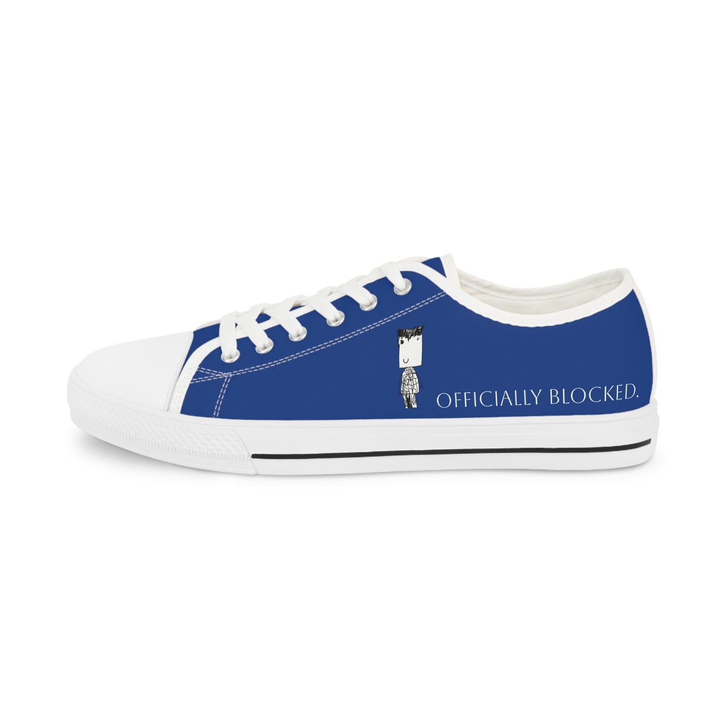 Nith OE Men's Low Top Sneakers Blue BLOCKHEAD