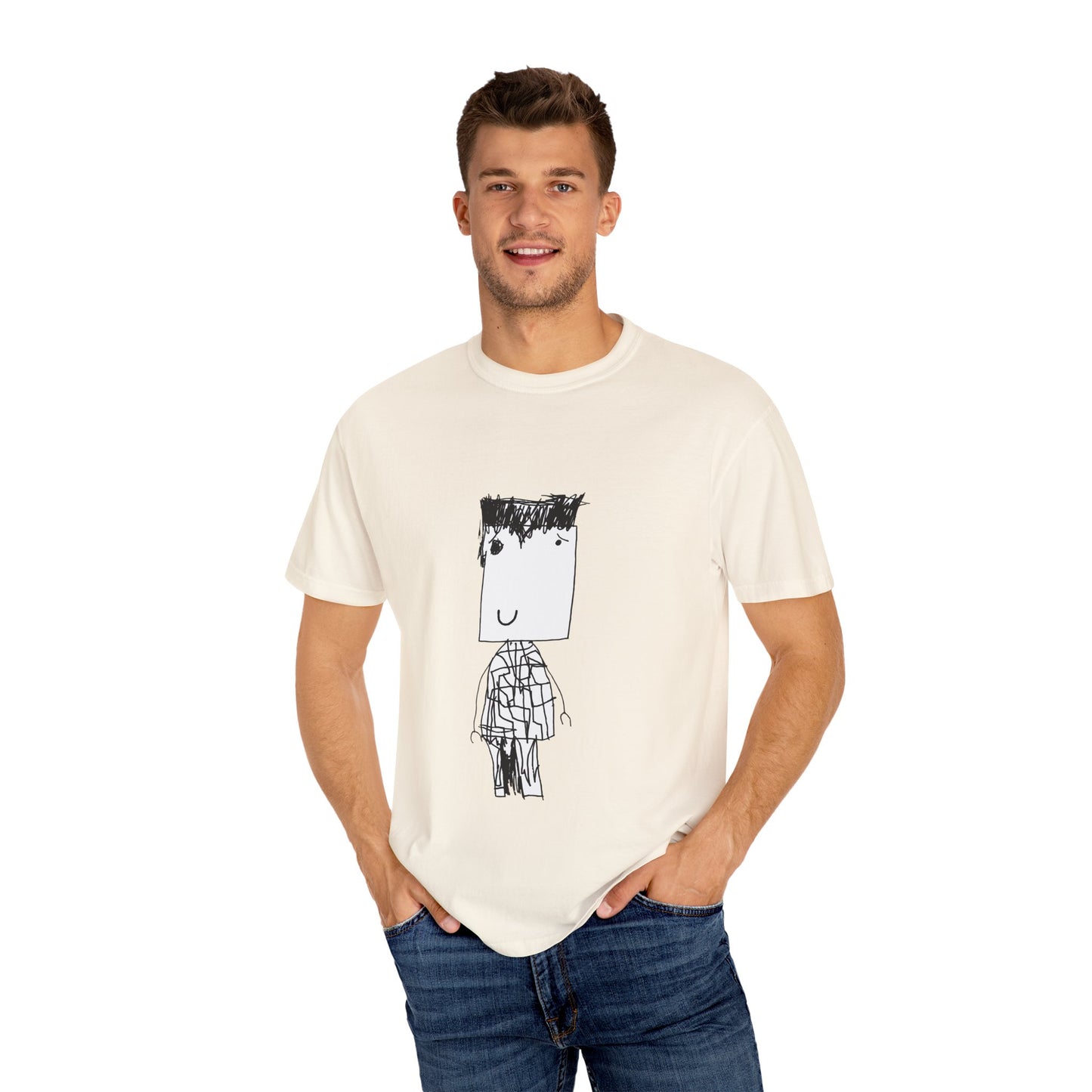 Nith OE Unisex Garment-Dyed T-shirt BLOCKHEAD
