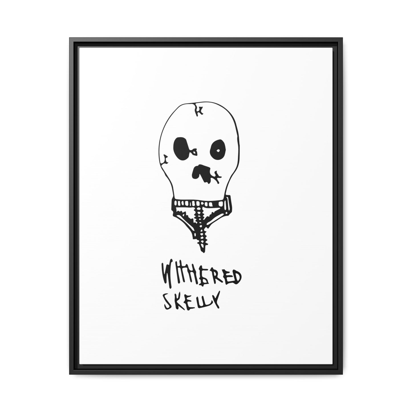 Nith OE Matte Canvas, Framed WITHERED SKELLY