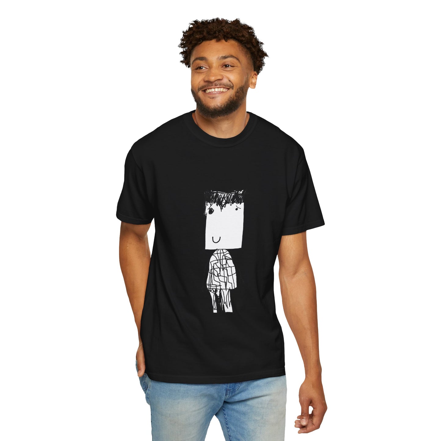 Nith OE Unisex Garment-Dyed T-shirt BLOCKHEAD
