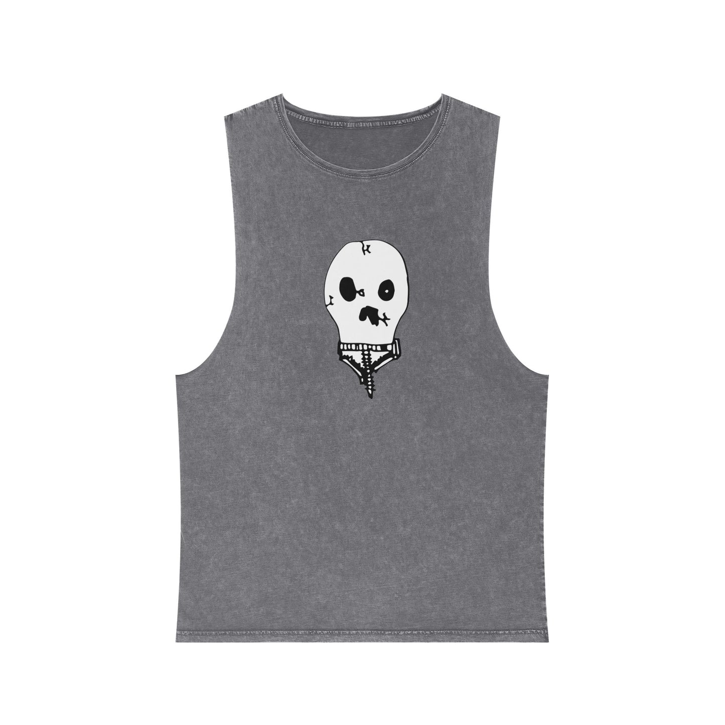 Nith OE Unisex Stonewash Tank Top WITHERED SKELLY