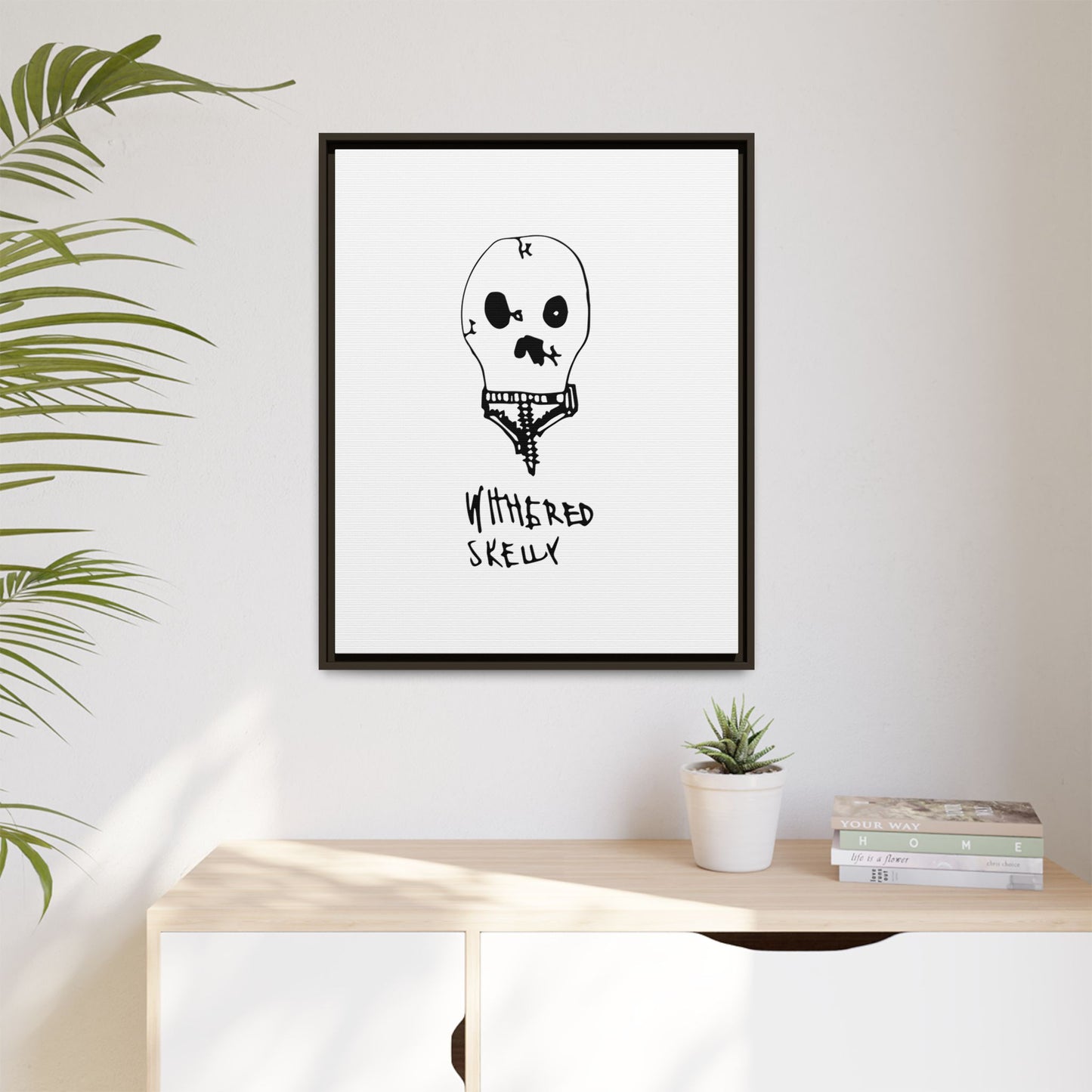 Nith OE Matte Canvas, Framed WITHERED SKELLY