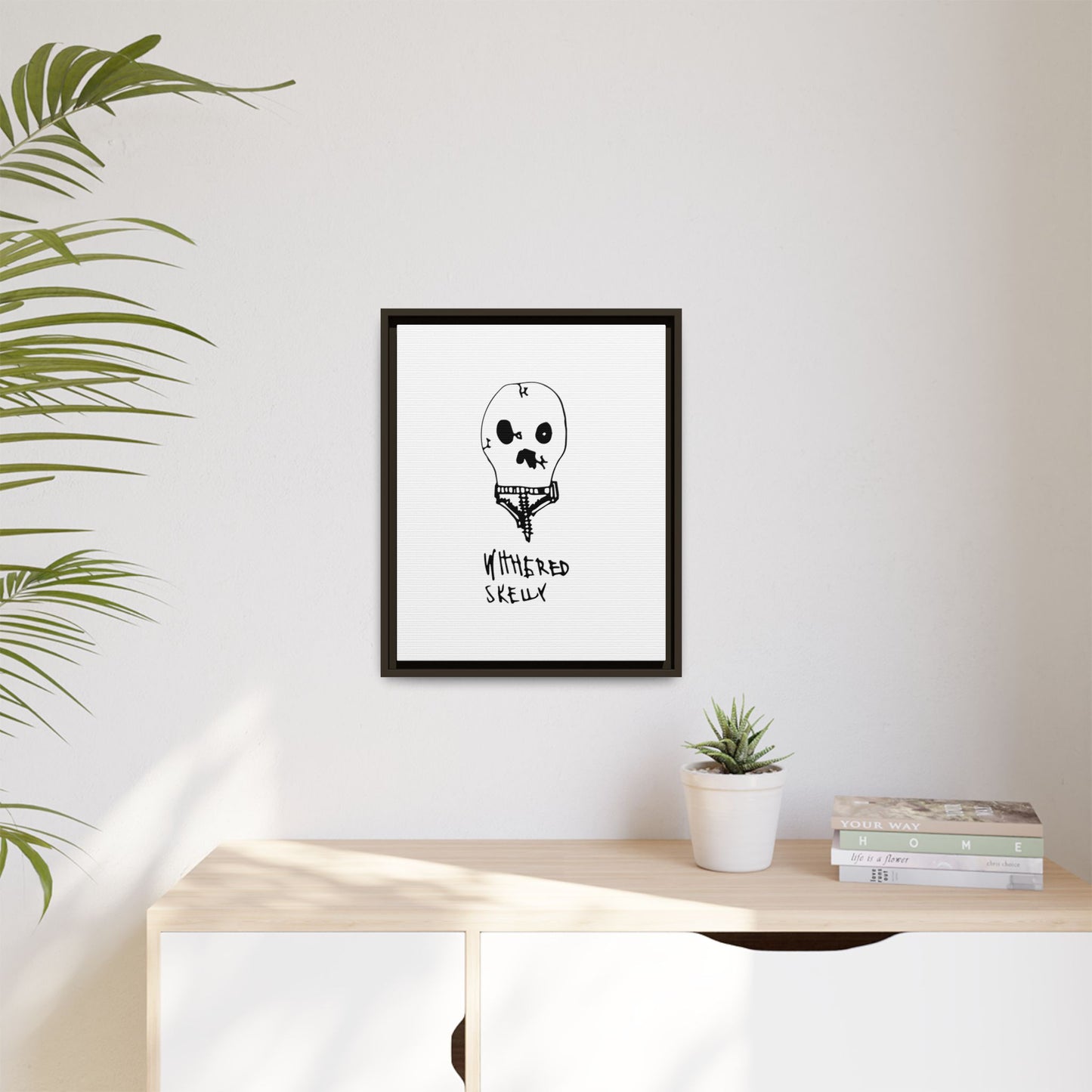 Nith OE Matte Canvas, Framed WITHERED SKELLY