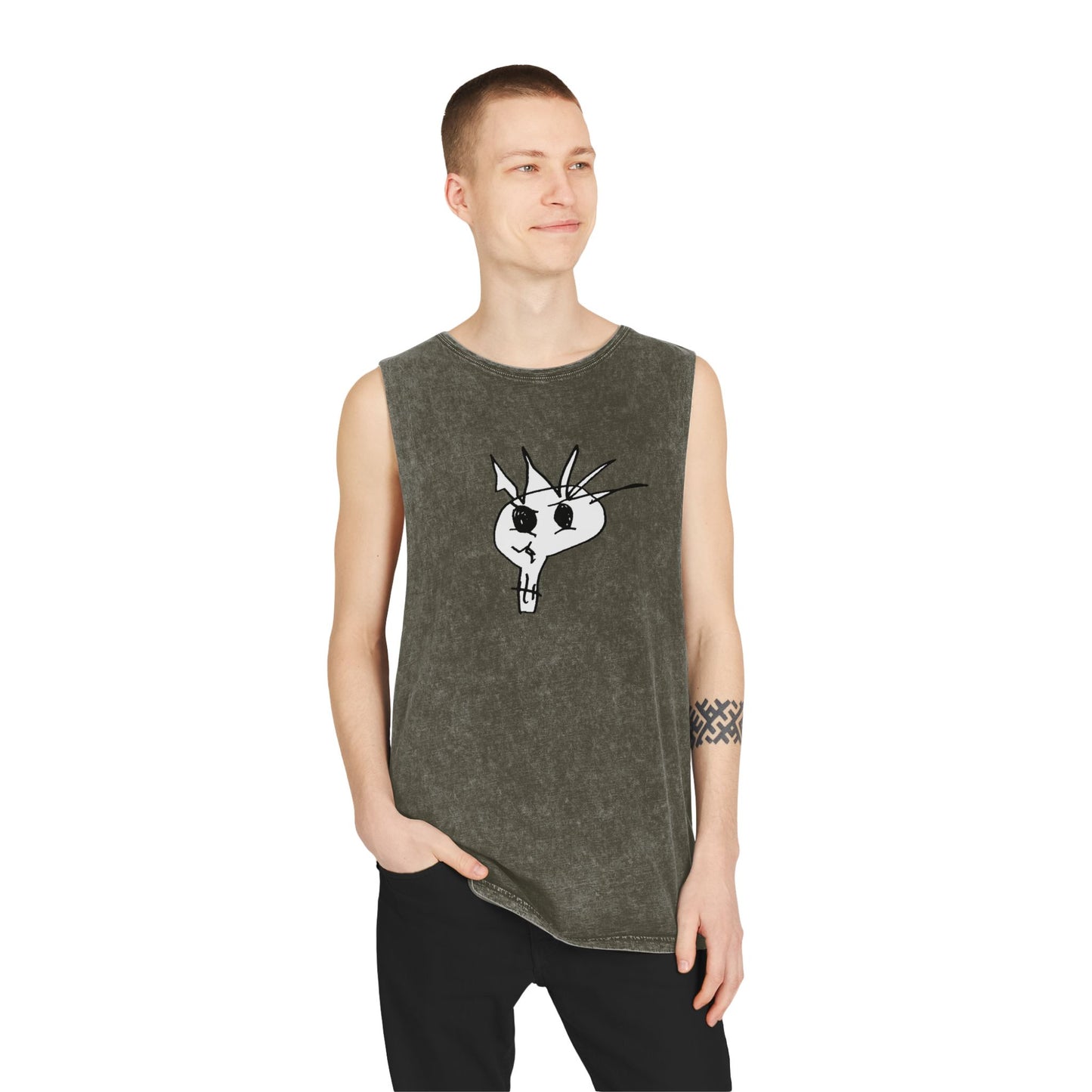 Nith OE Unisex Stonewash Tank Top SPIKE