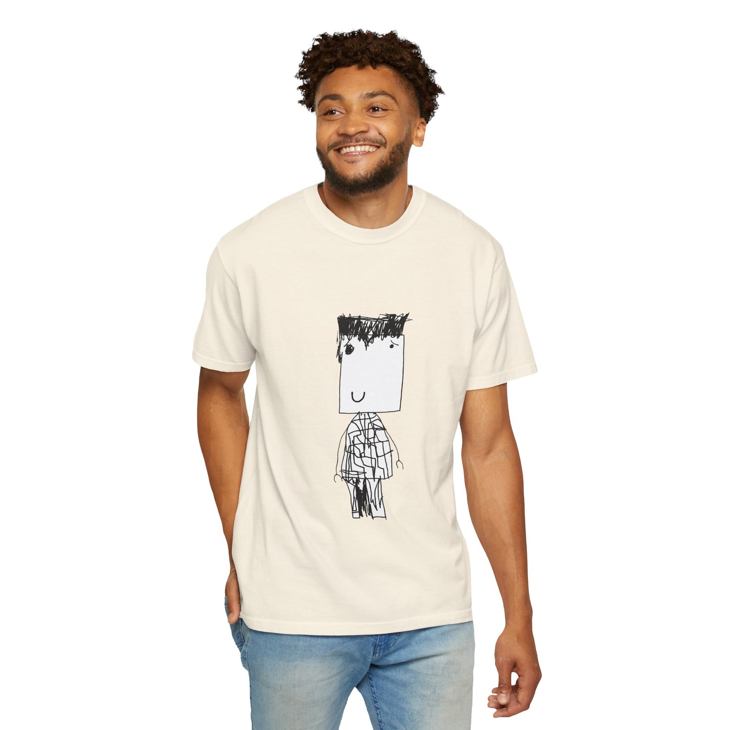 Nith OE Unisex Garment-Dyed T-shirt BLOCKHEAD