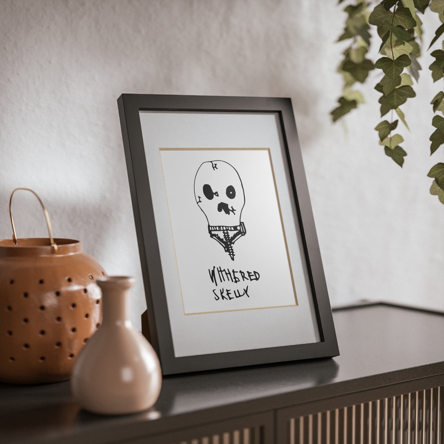 Nith OE Framed Poster WITHERED SKELLY