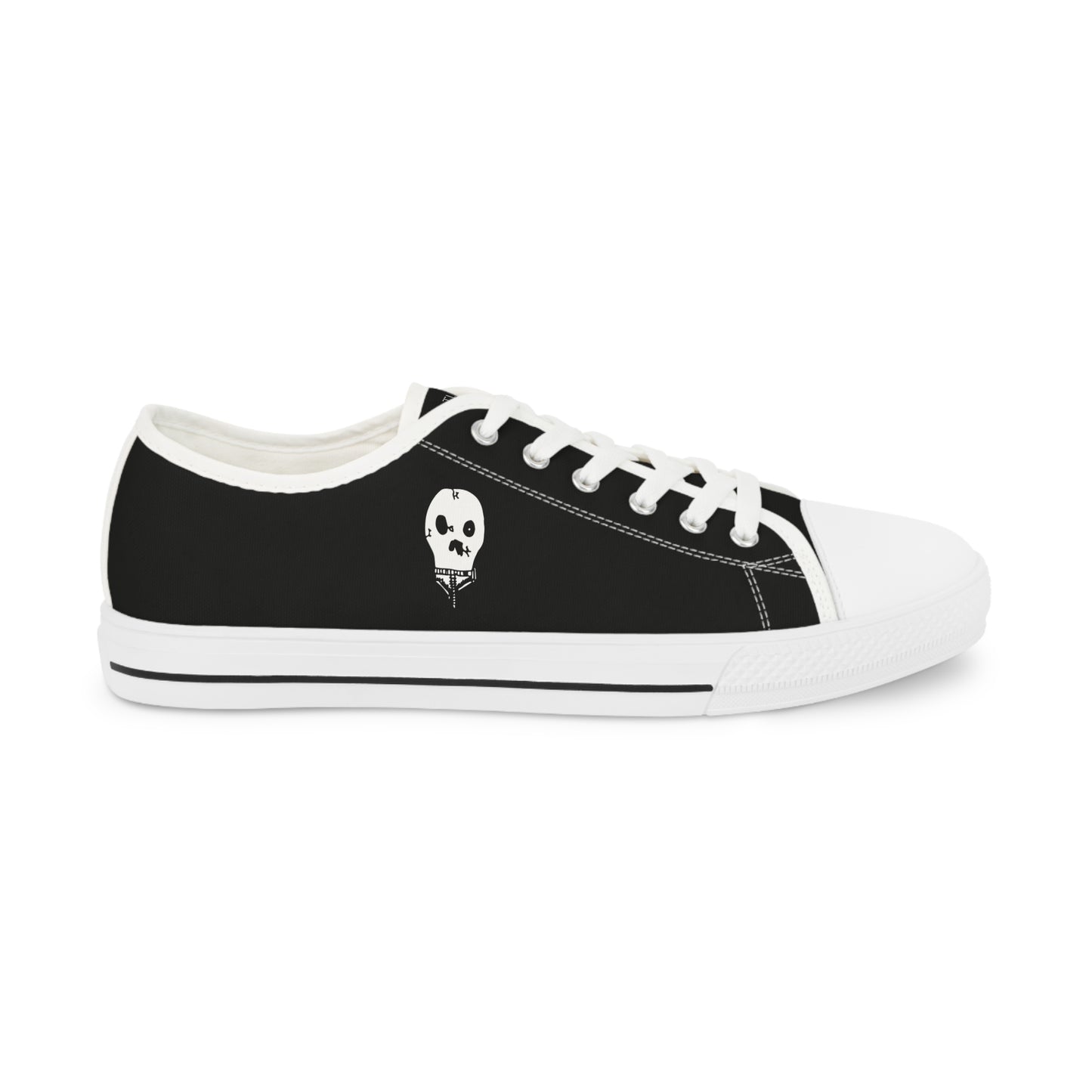 Nith OE Men's Low Top Sneakers Black WITHERED SKELLY