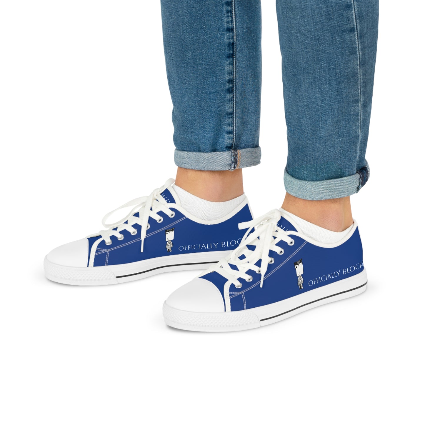 Nith OE Men's Low Top Sneakers Blue BLOCKHEAD