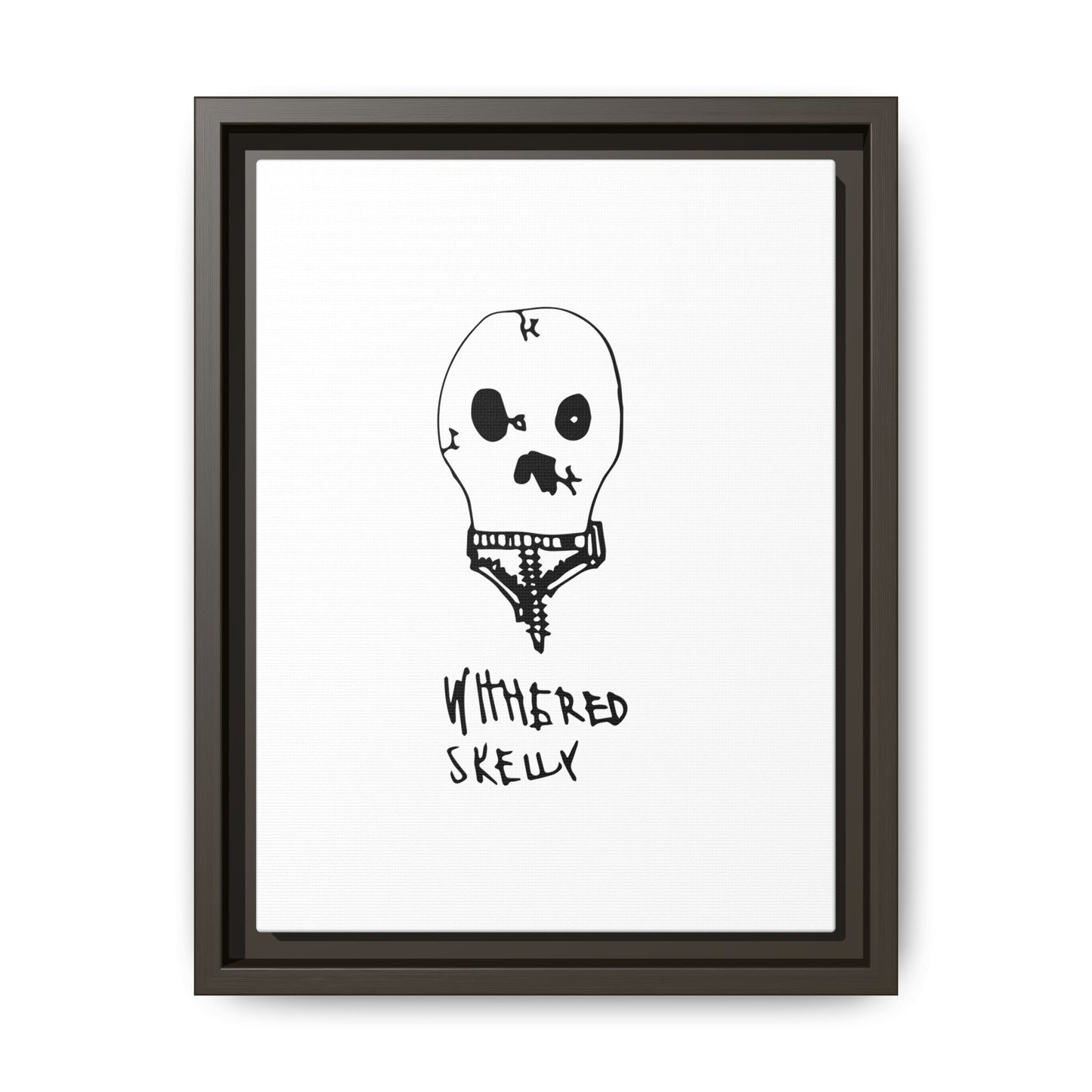 Nith OE Matte Canvas, Framed WITHERED SKELLY