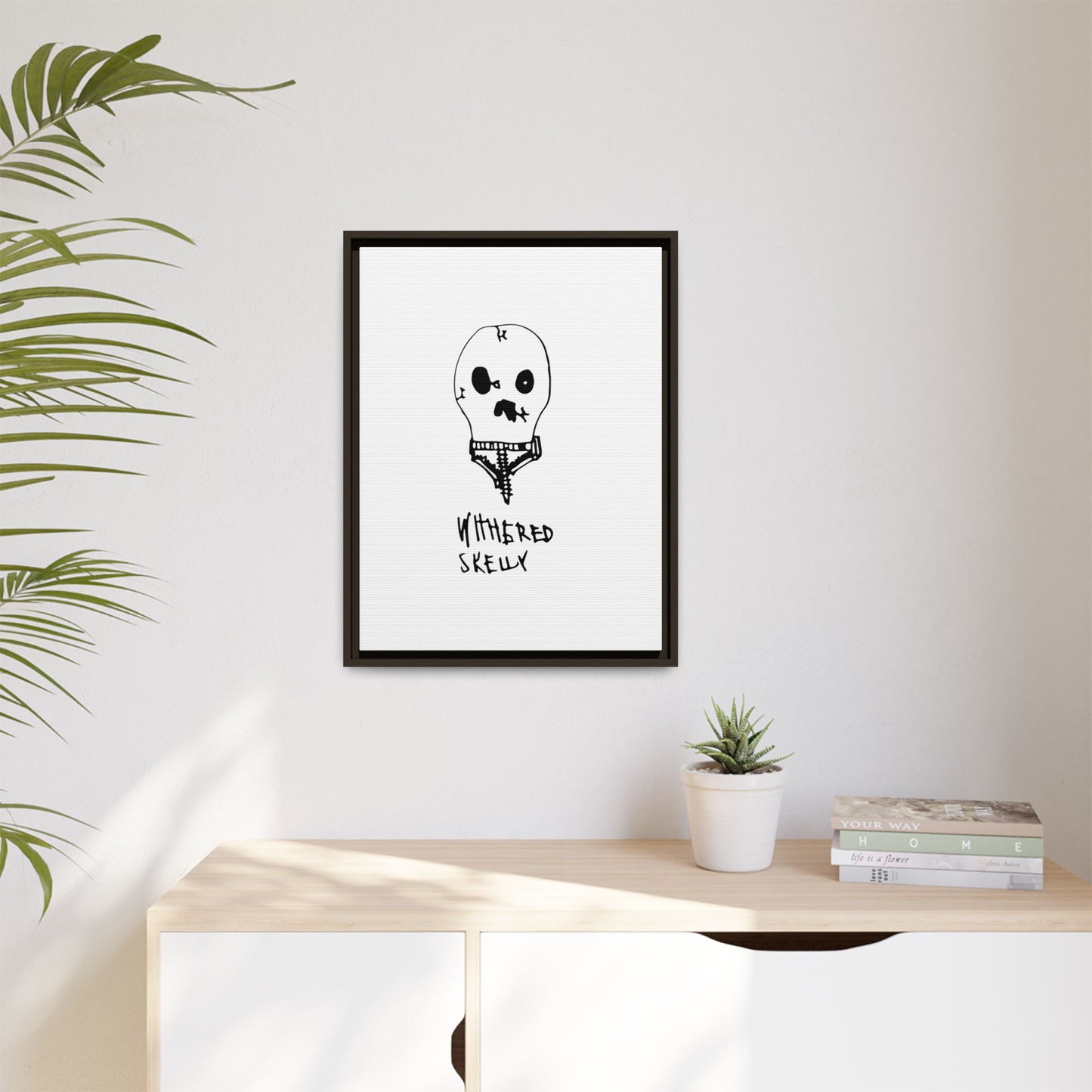 Nith OE Matte Canvas, Framed WITHERED SKELLY
