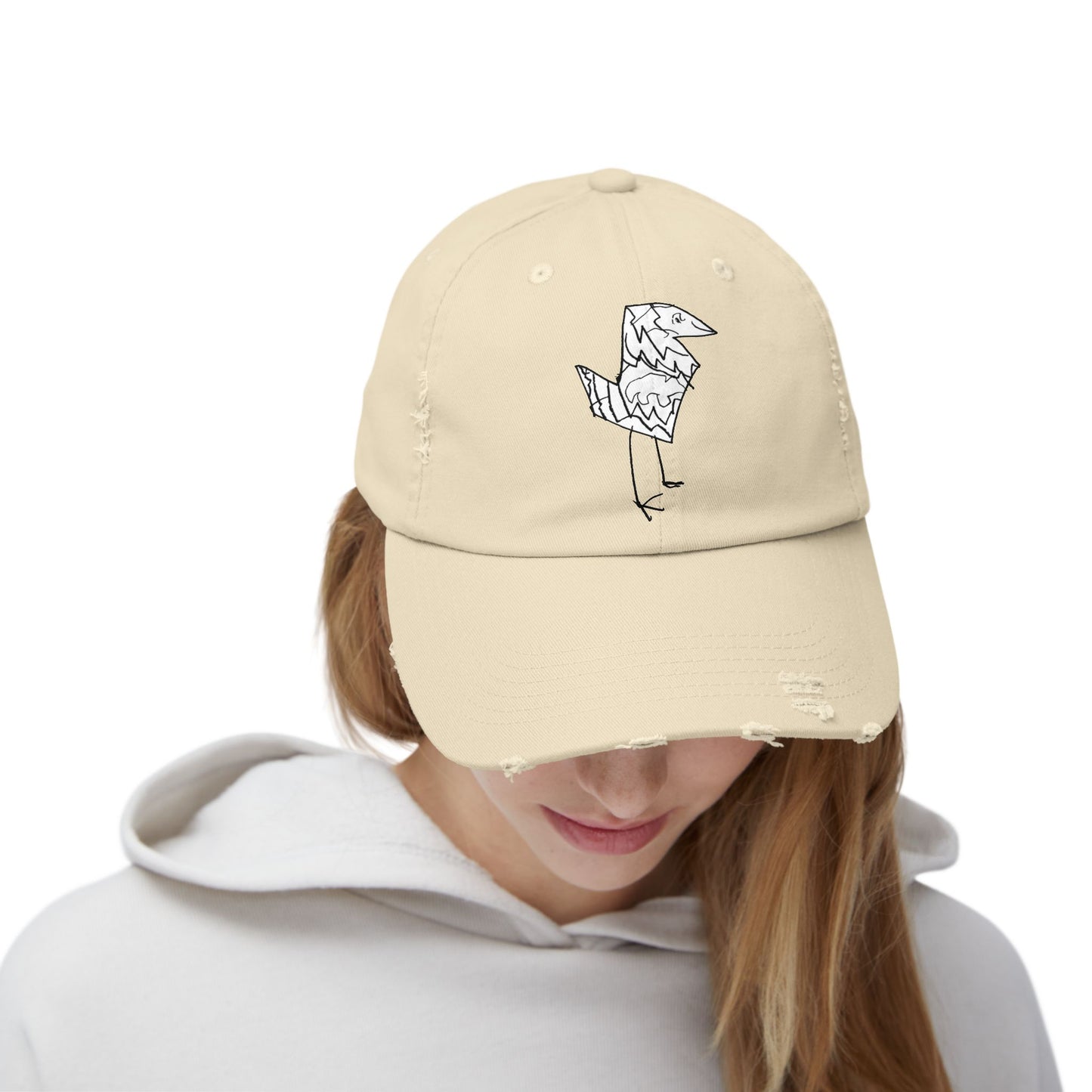 Nith OE Unisex Distressed Cap BIRD