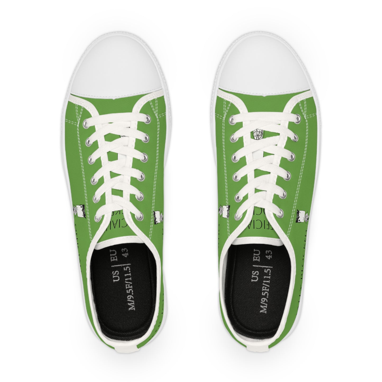 Nith OE Men's Low Top Sneakers Green BLOCKHEAD