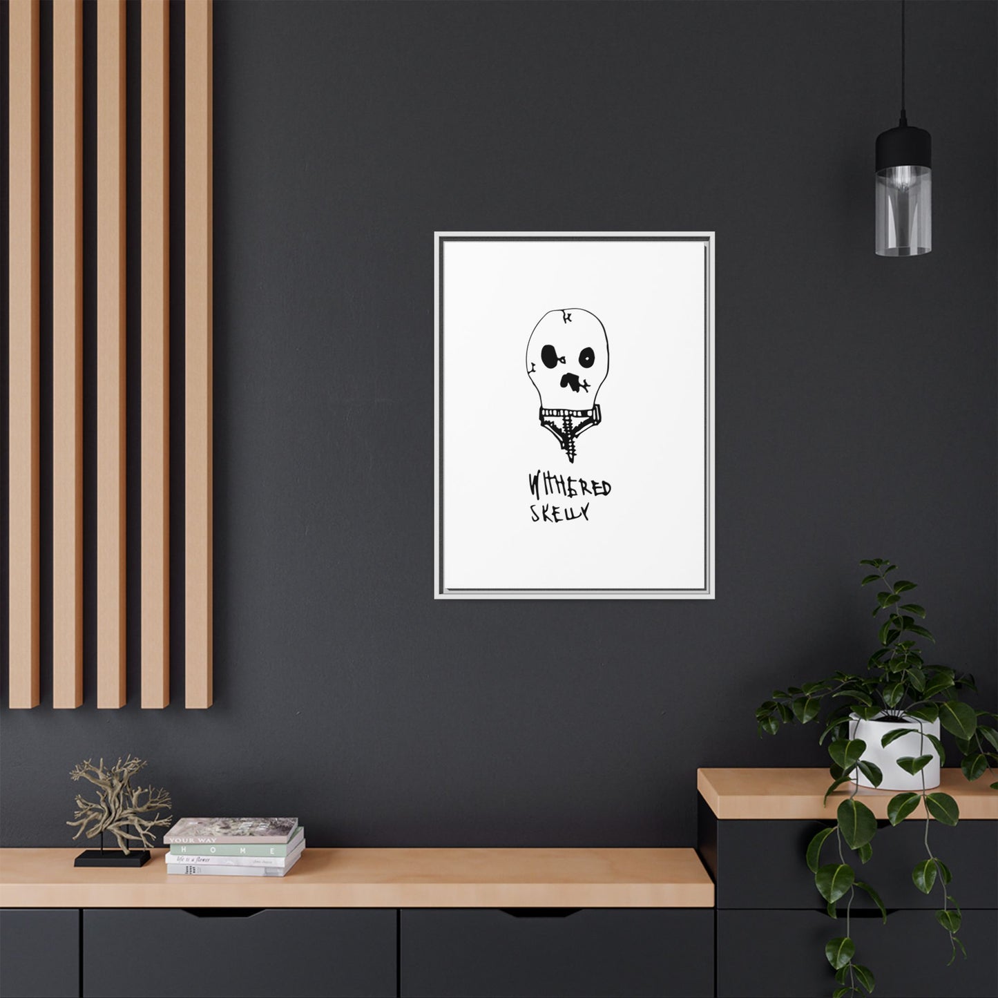 Nith OE Matte Canvas, Framed WITHERED SKELLY