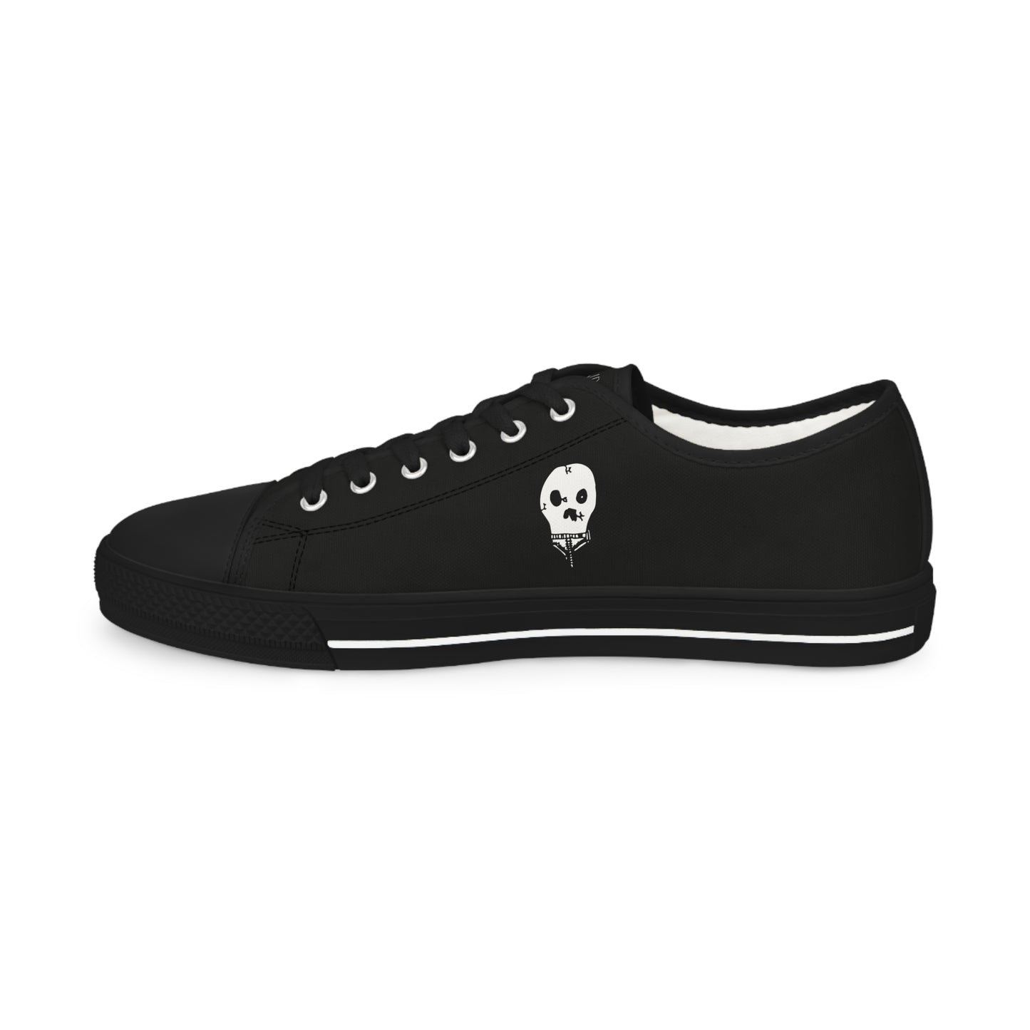 Nith OE Men's Low Top Sneakers Black WITHERED SKELLY