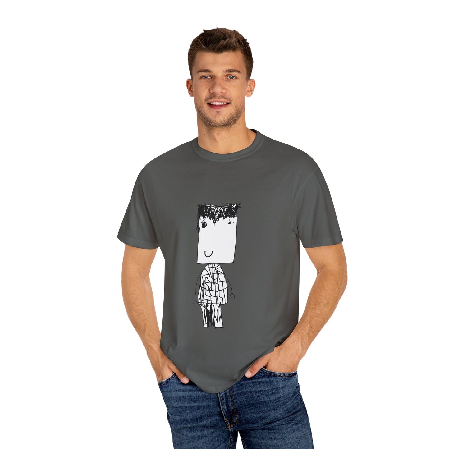 Nith OE Unisex Garment-Dyed T-shirt BLOCKHEAD