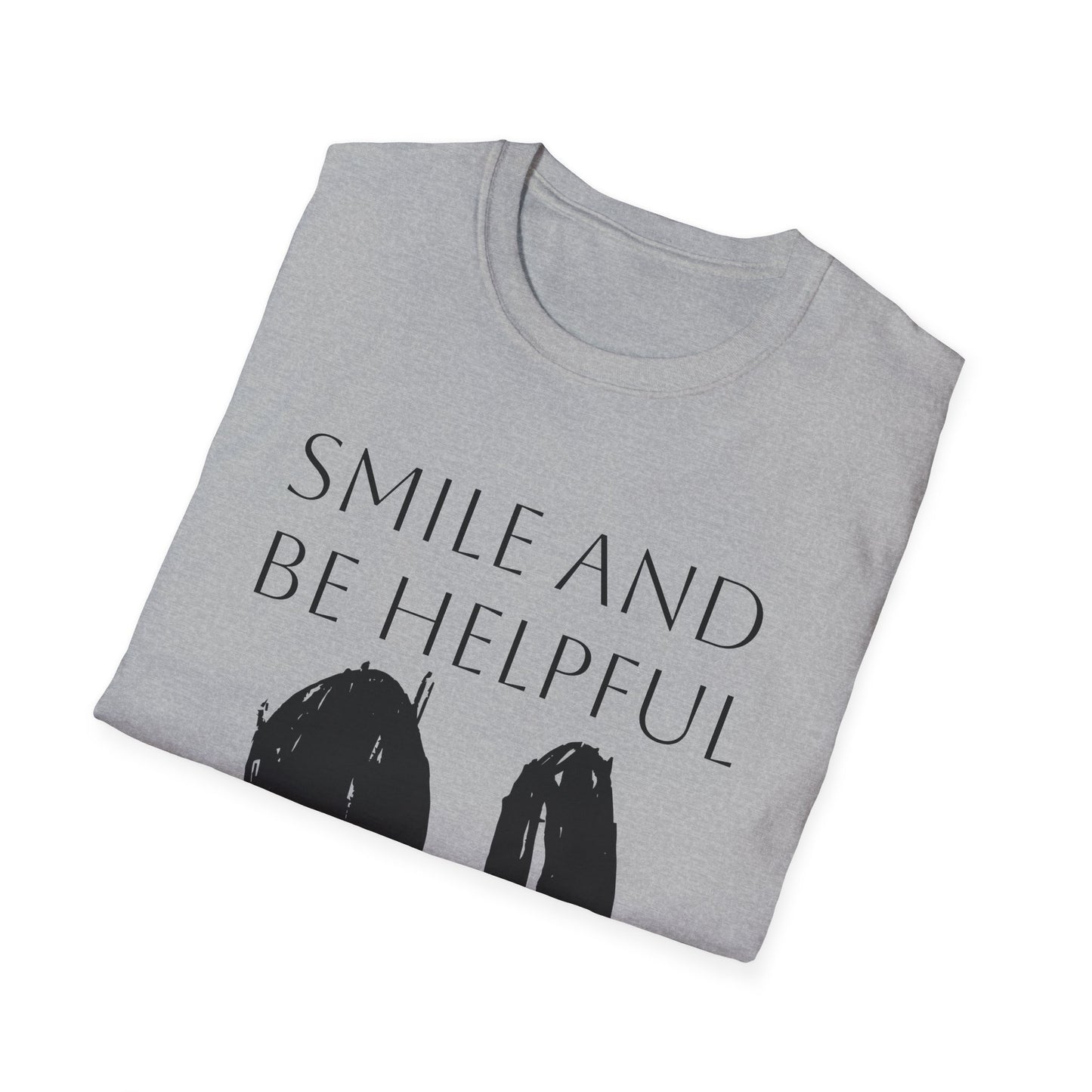 Nith OE Unisex Softstyle T-Shirt White - SMILE