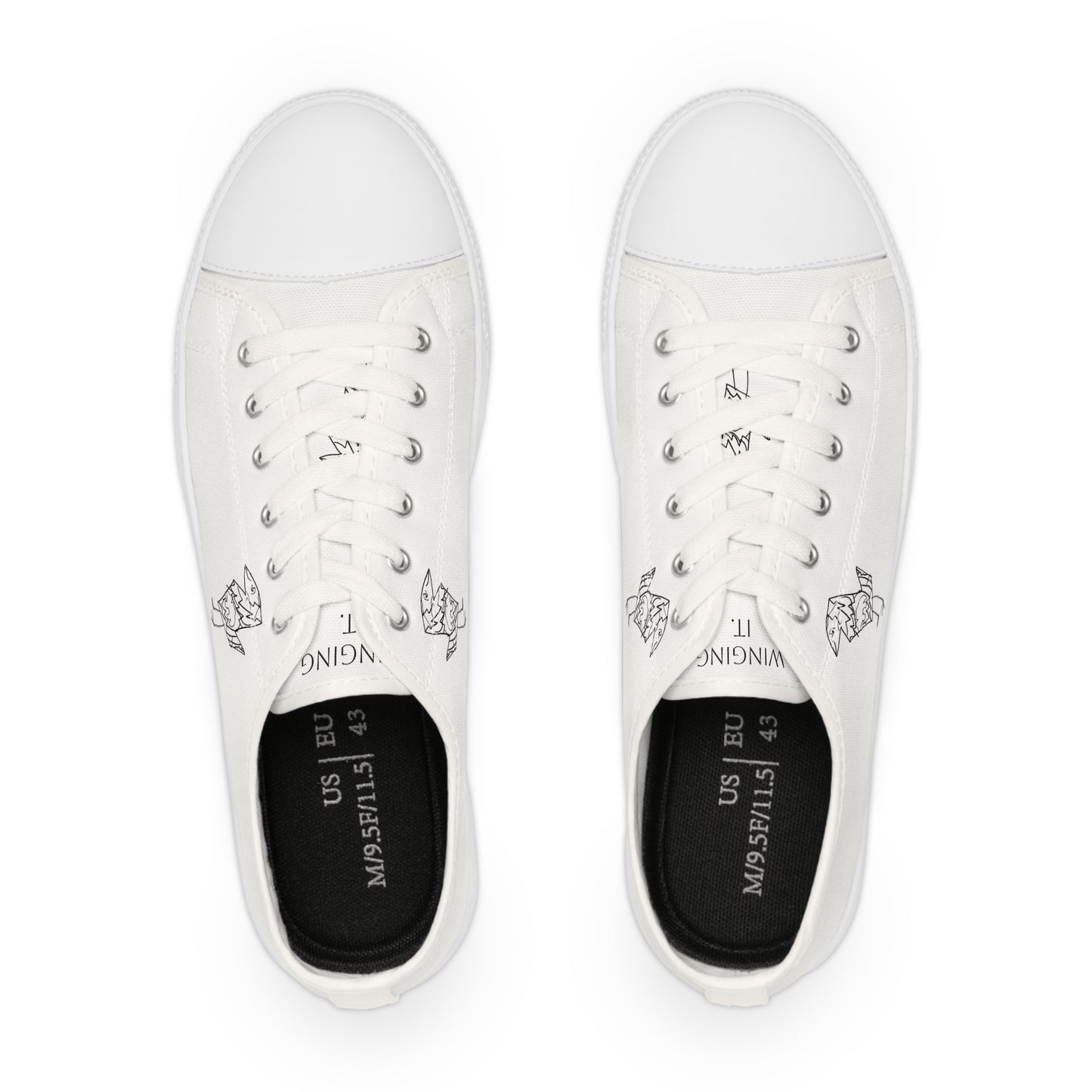 Nith OE Men's Low Top Sneakers White BIRD