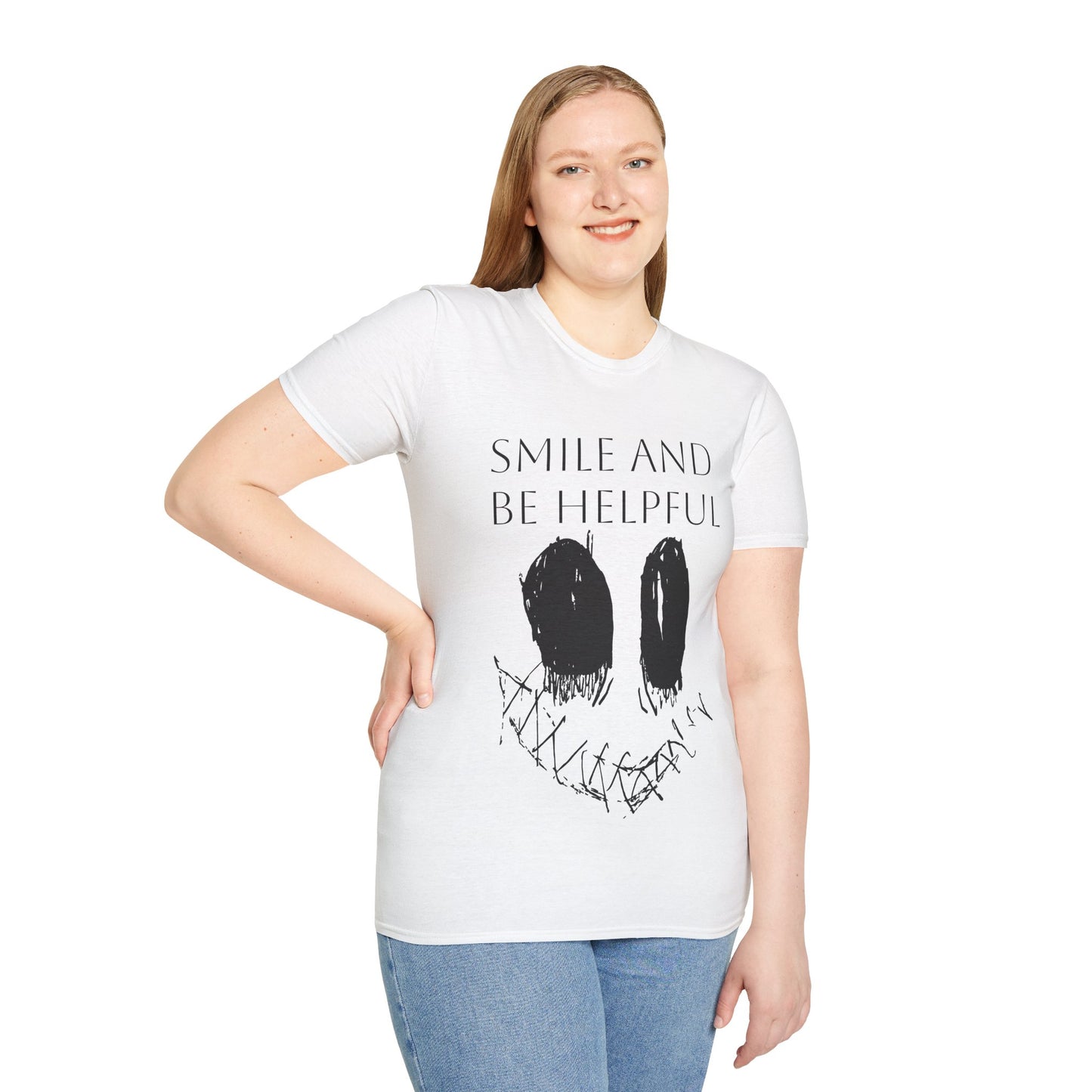 Nith OE Unisex Softstyle T-Shirt White - SMILE
