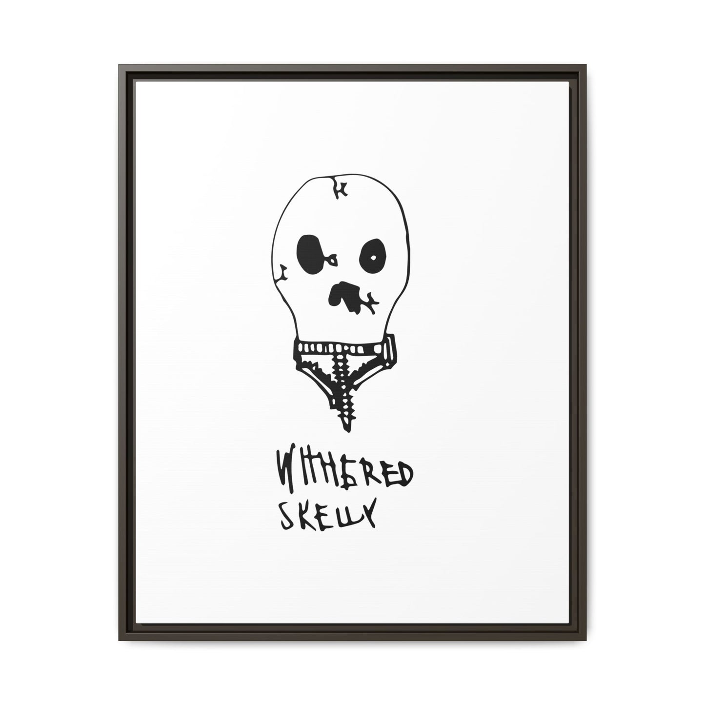 Nith OE Matte Canvas, Framed WITHERED SKELLY
