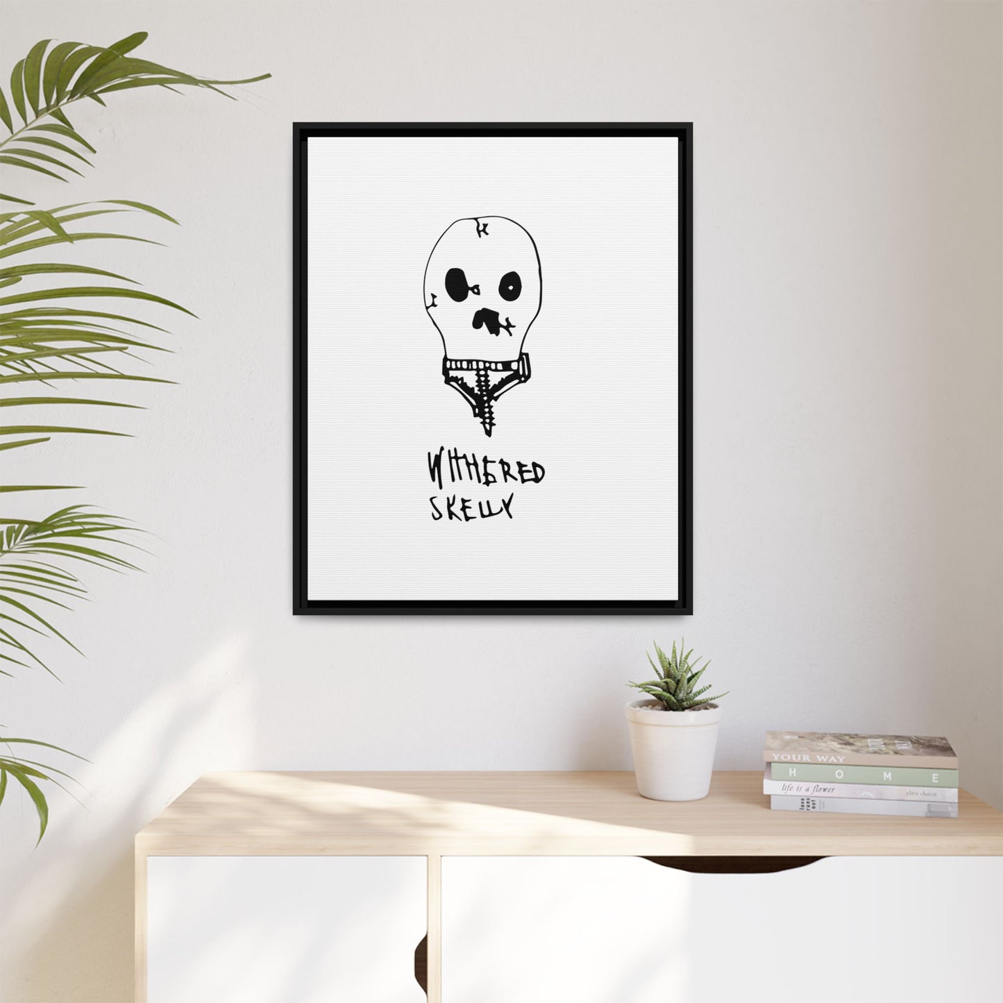 Nith OE Matte Canvas, Framed WITHERED SKELLY