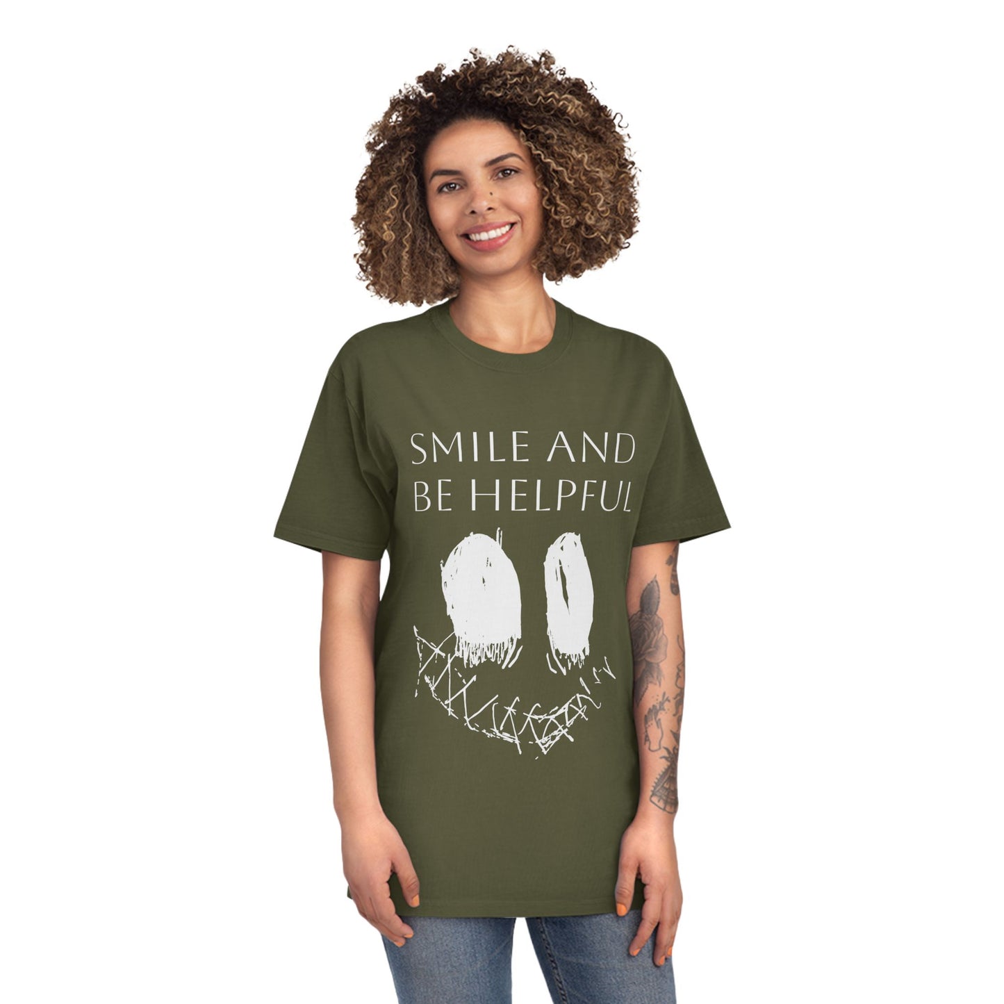 Nith OE Unisex Faded Shirt SMILE AND BE HELPFUL