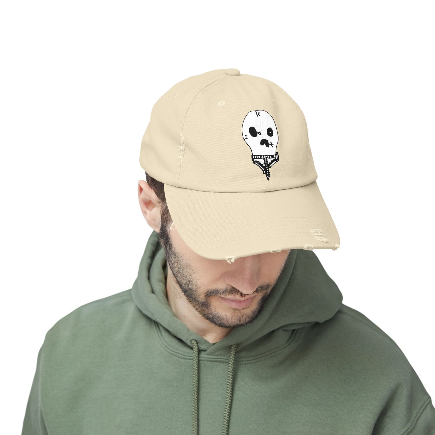 Nith OE Unisex Distressed Cap WITHERED SKELLY