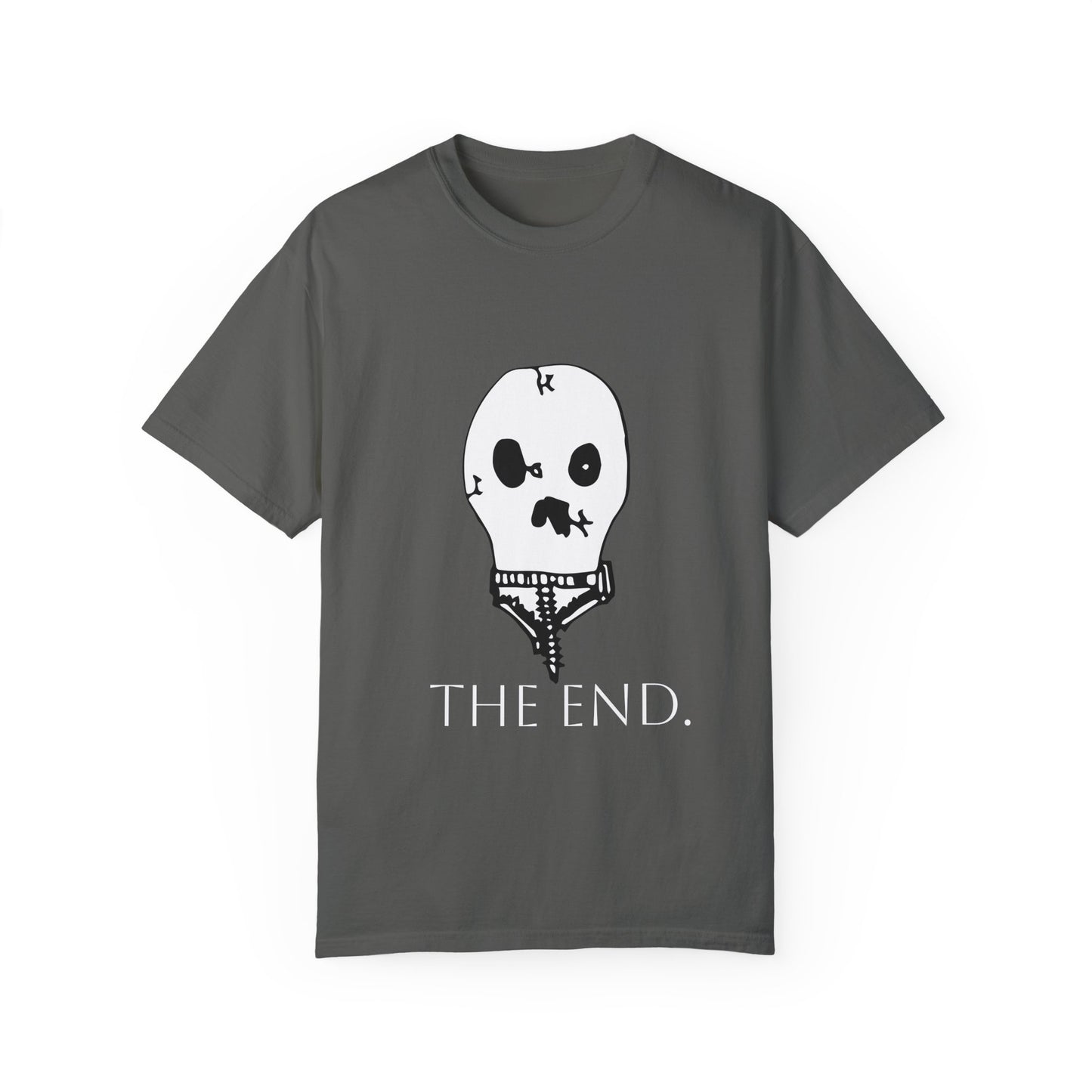 Nith OE Unisex Garment-Dyed T-shirt WITHERED SKELLY THE END