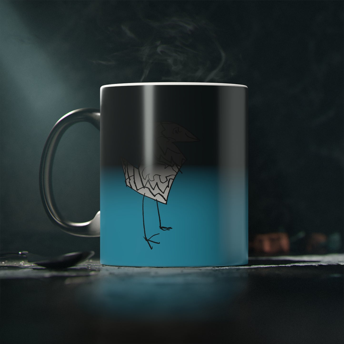 Nith OE Magic Mug Blue BIRD