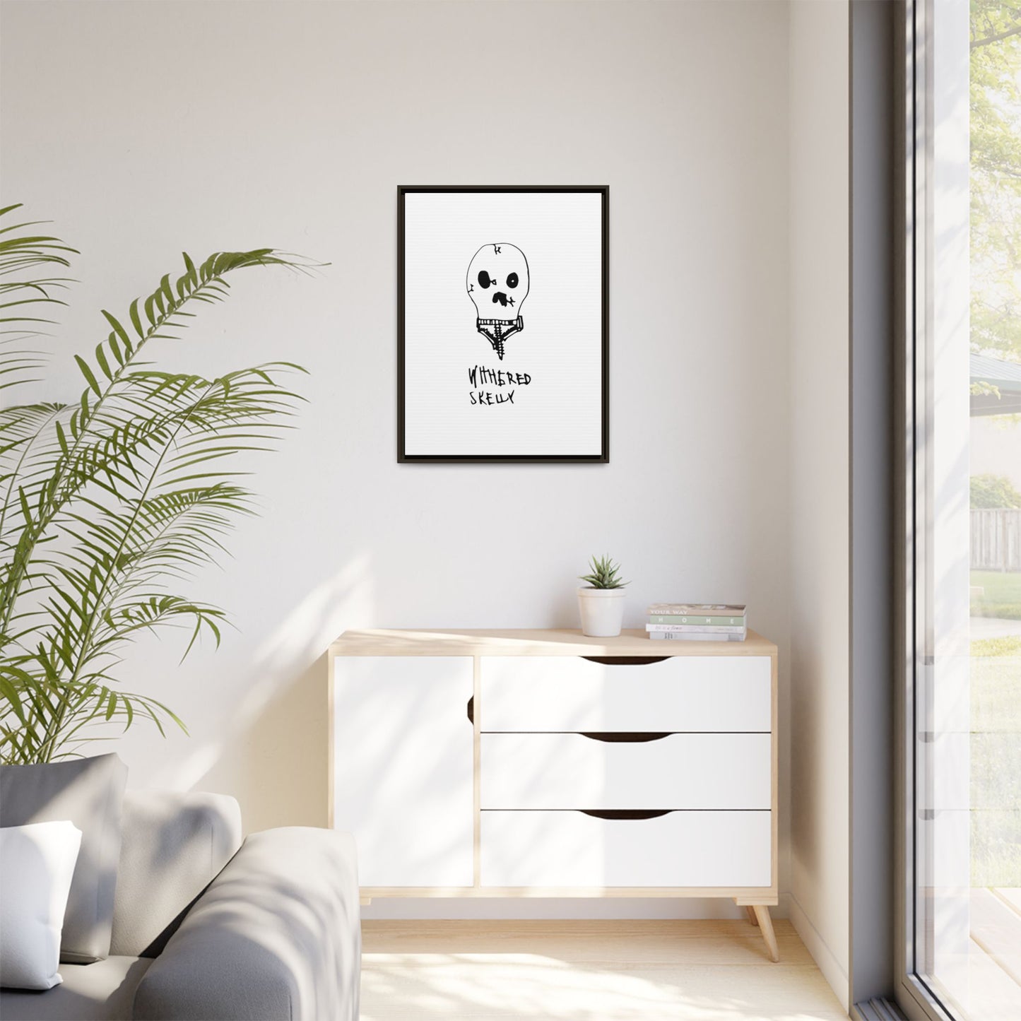 Nith OE Matte Canvas, Framed WITHERED SKELLY