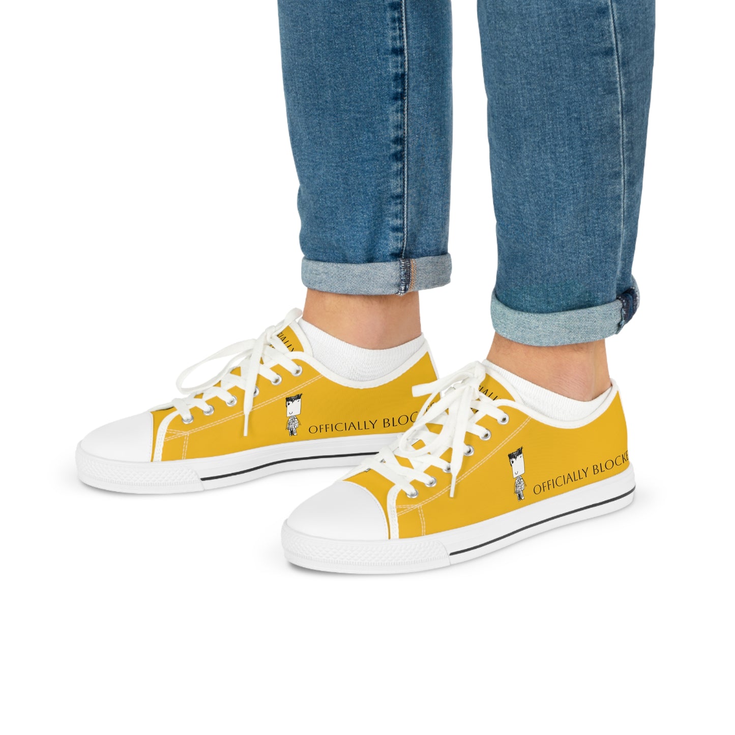 Nith OE Men's Low Top Sneakers Yellow BLOCKHEAD