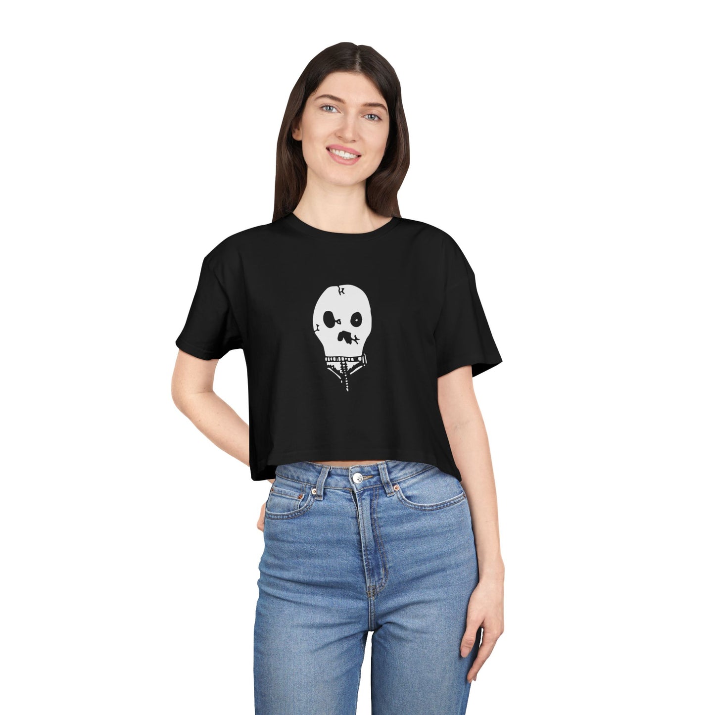 Nith OE Women's Crop Tee WITHERED SKELLY